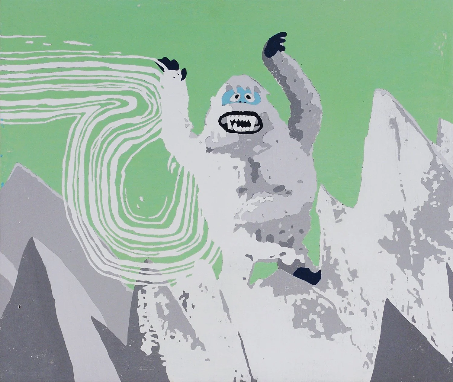  The Abominable Snow Monster of the North  — acrylic on canvas, 22 x 26 inches, 2010