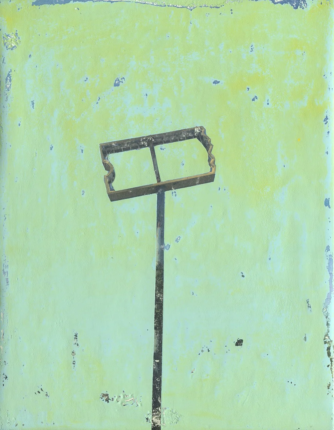  Blockbuster  — acrylic, pigment transfer on canvas, 13 x 10 inches, 2019