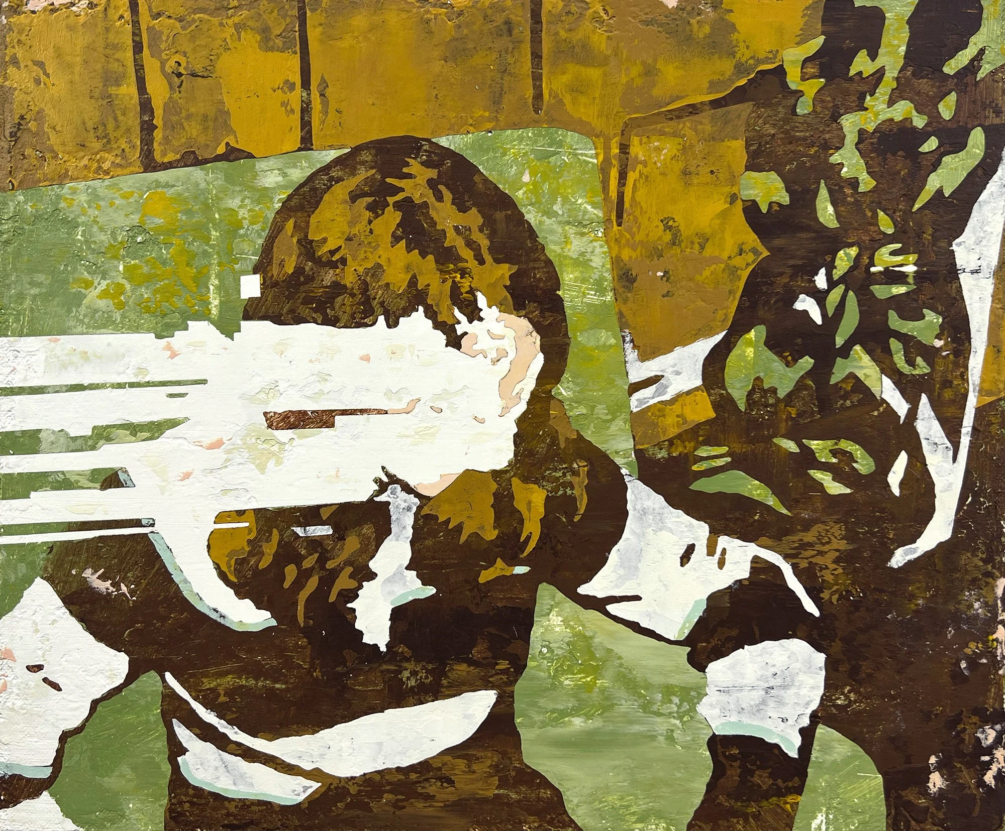  Thoughts and Powerful Feelings in the Listener   — acrylic on canvas, 10 × 12 inches, 2026