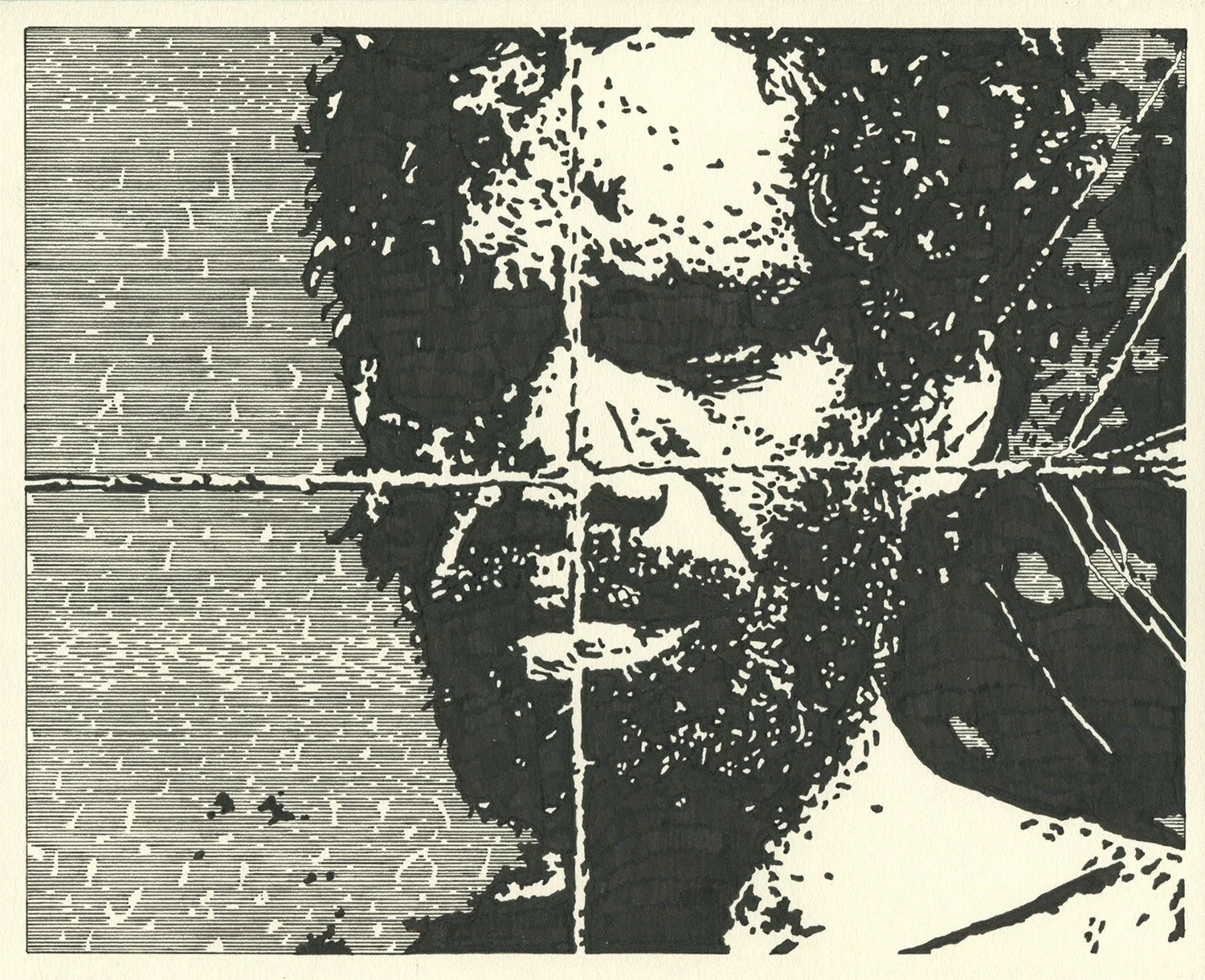  Death Grips  — permanent marker on paper, 8 x 10 inches, 2020