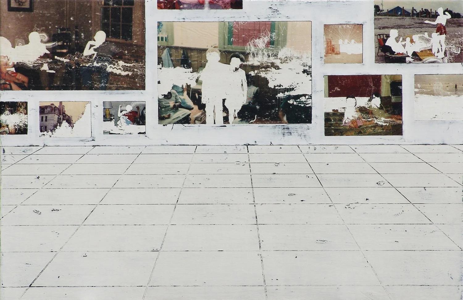  The Room of Ghosts  — acrylic, pigment transfer on canvas, 30 x 46 inches, 2009