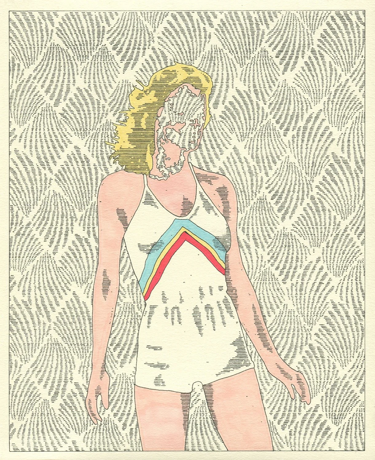  Faiyum  — permanent marker on paper, 10 x 8 inches, 2021