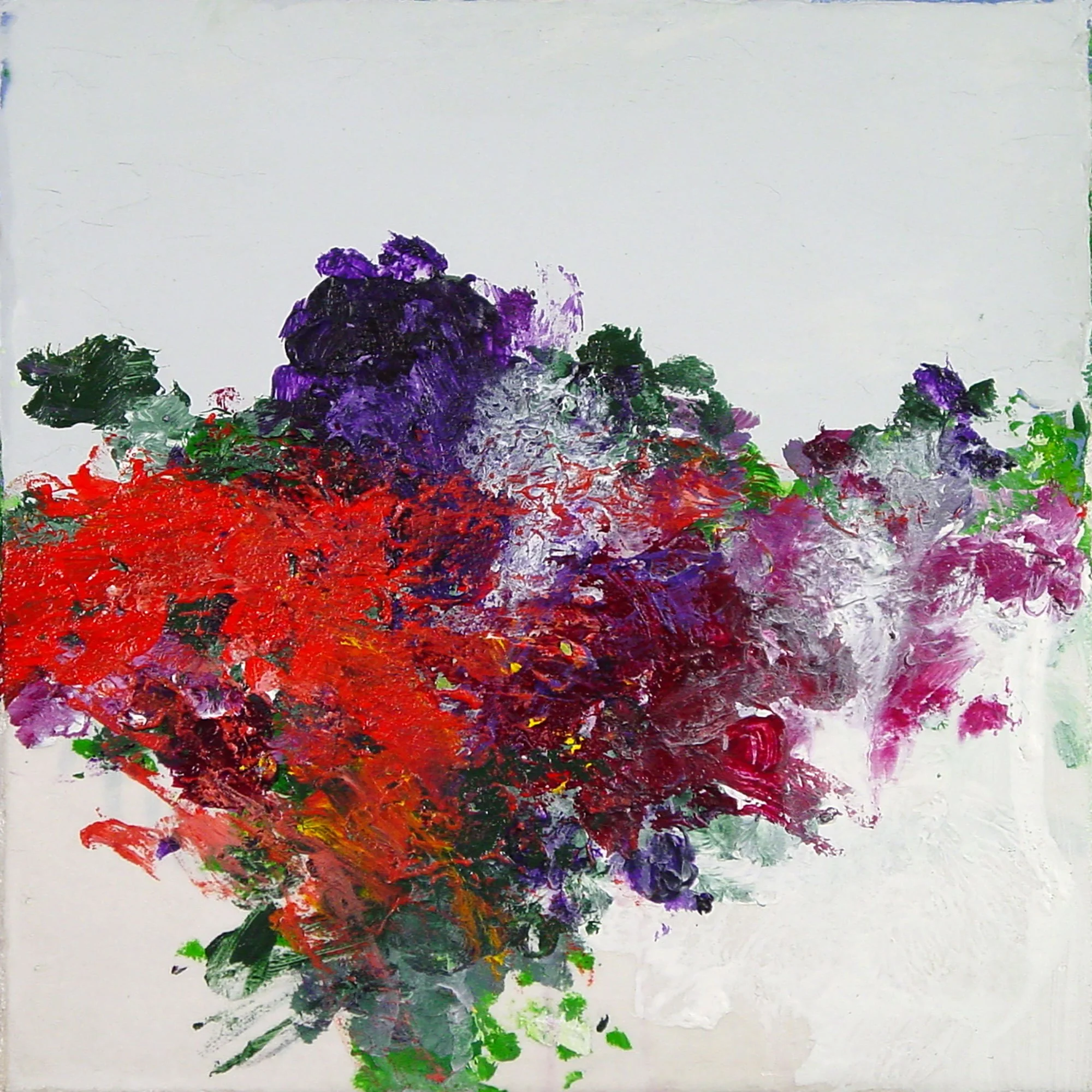  Two Continents May Collide and Become Welded Into a Single Mass  — acrylic on canvas, 10 x 10 inches, 2005
