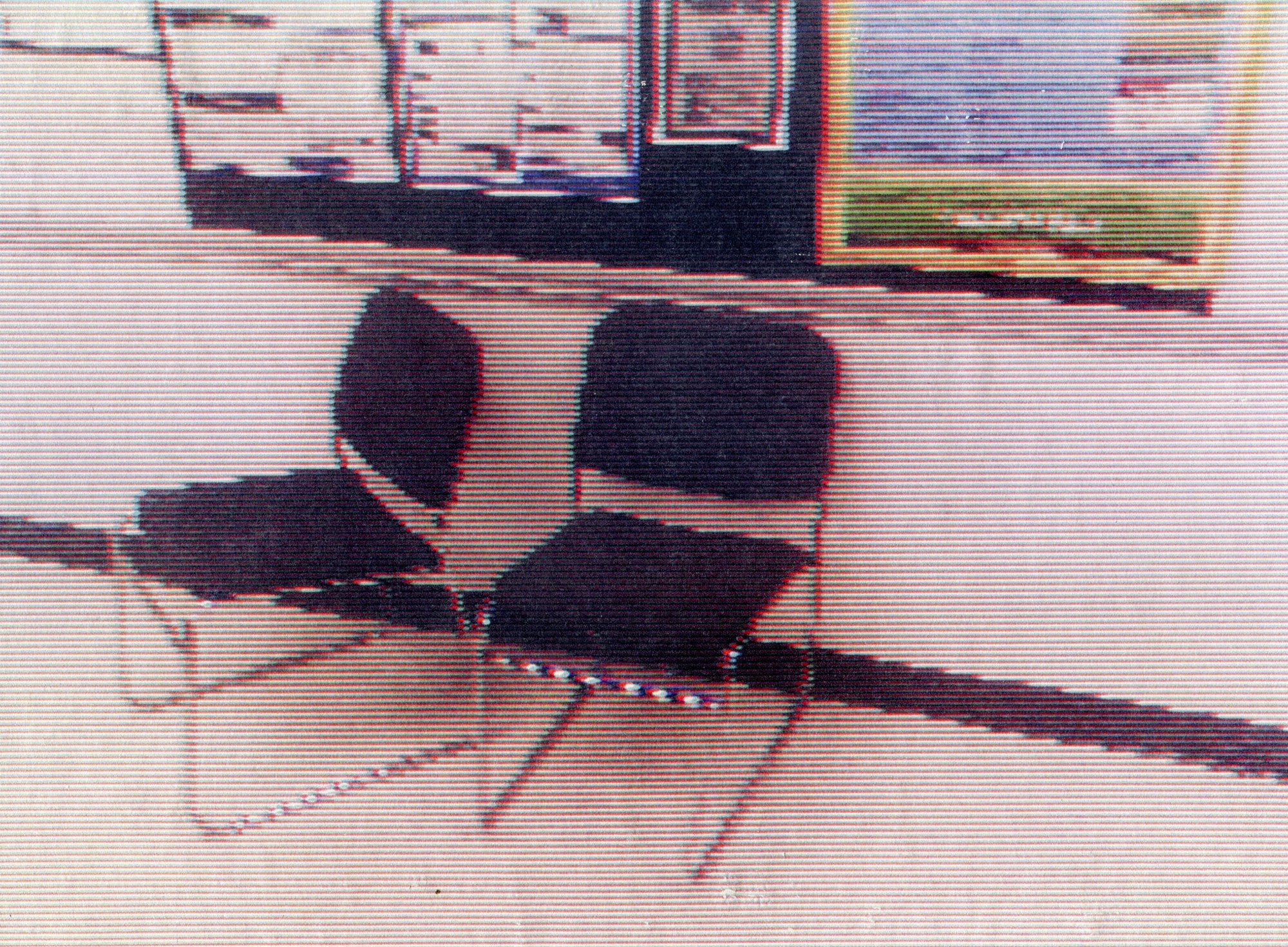  Hallway  — pigment transfer on paper, 8 x 10 inches, 2025