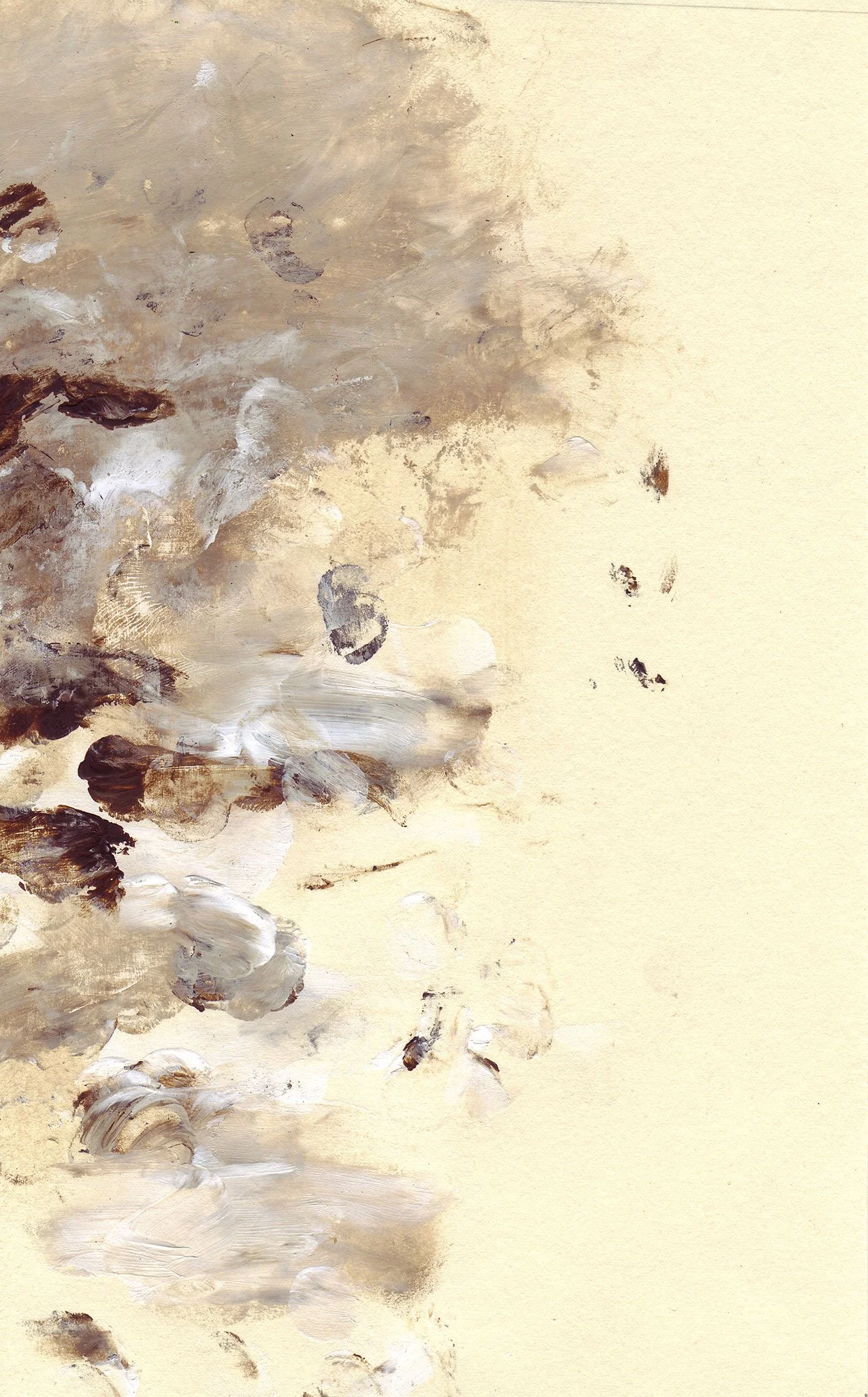  The Earth on the Back of the Giant Turtle  — acrylic on paper, 8 x 5 inches, 2007