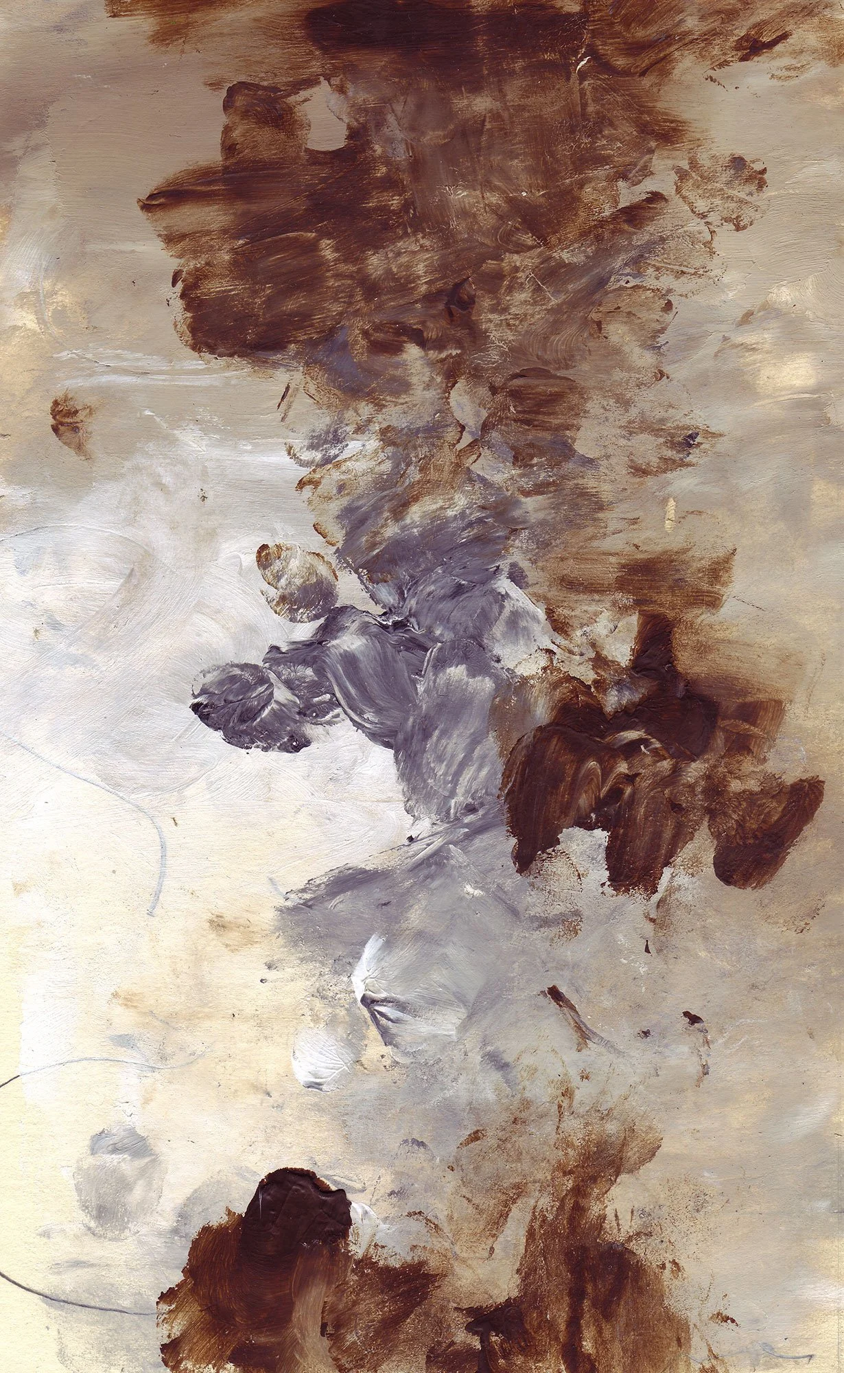  The Earth on the Back of the Giant Turtle  — acrylic on paper, 8 x 5 inches, 2007
