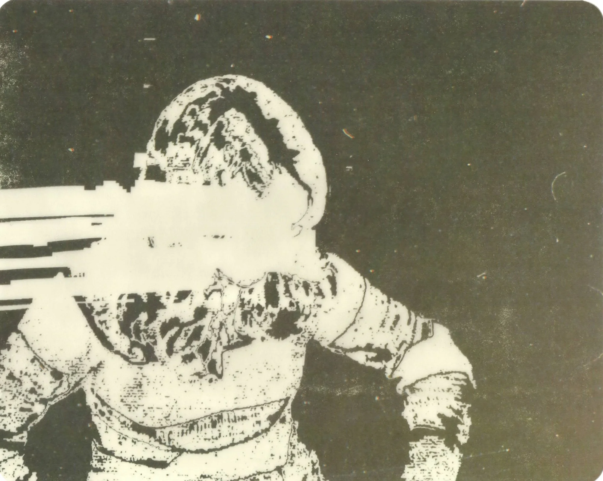  Thoughts and Powerful Feelings in the Listener  — pigment transfer on paper, 8 x 10 inches, 2025