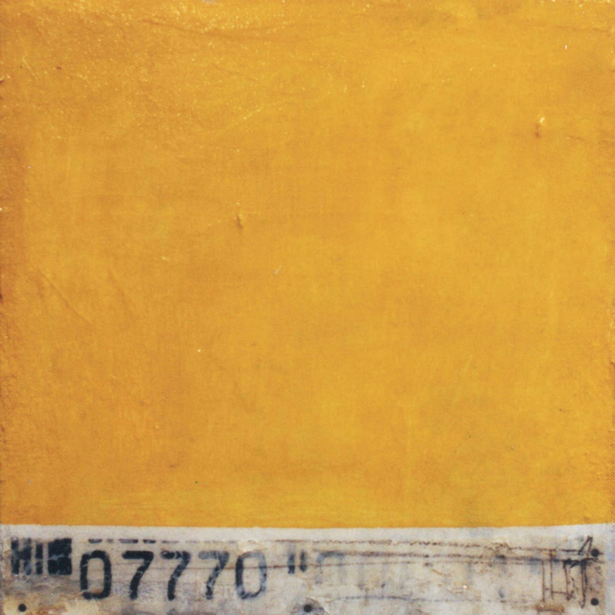  Previously a Barcode  — acrylic on canvas and transparency film, 10 x 10 inches, 2000
