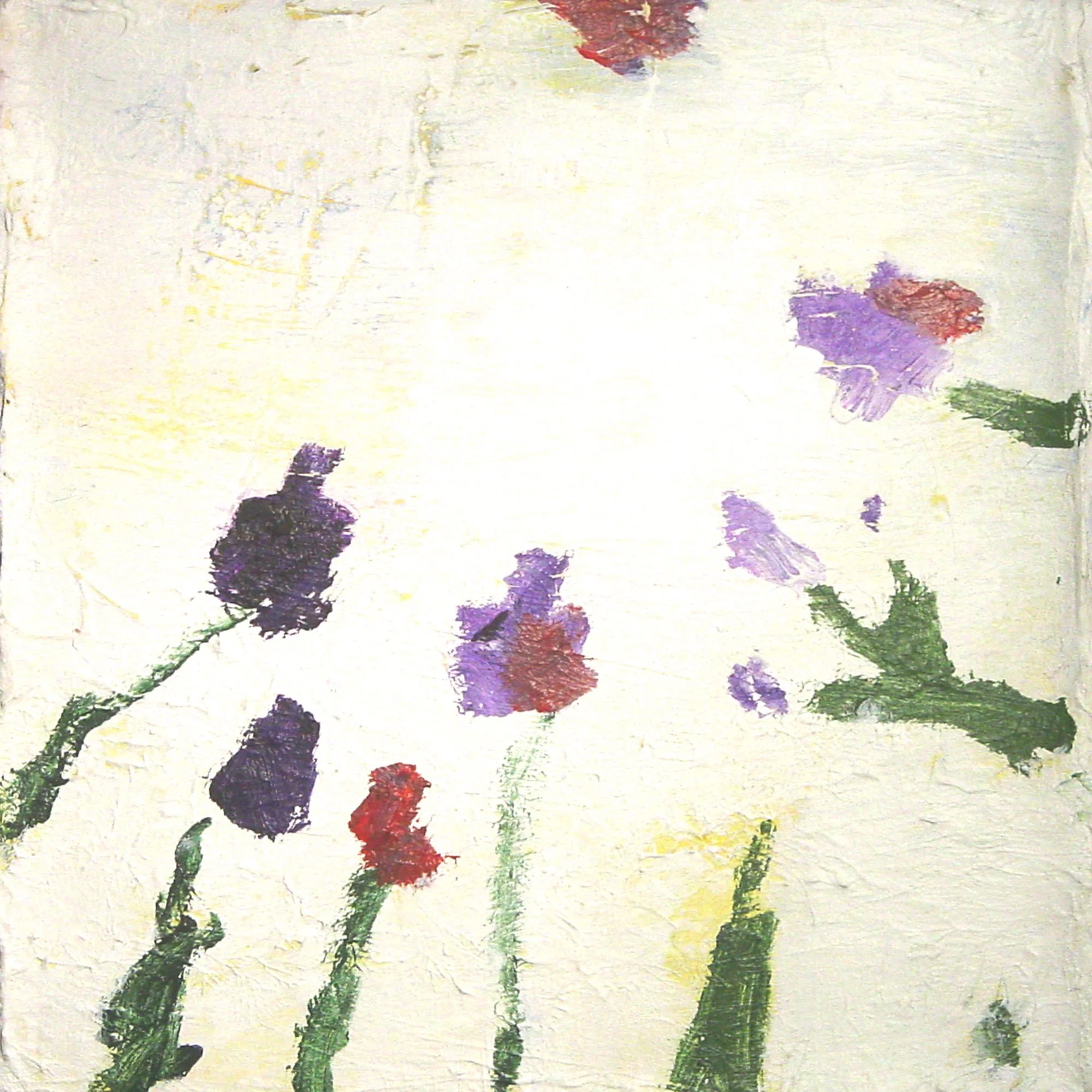  The Petals Serve to Attract Pollinating Insects and Birds  — acrylic on canvas, 10 x 10 inches, 2003