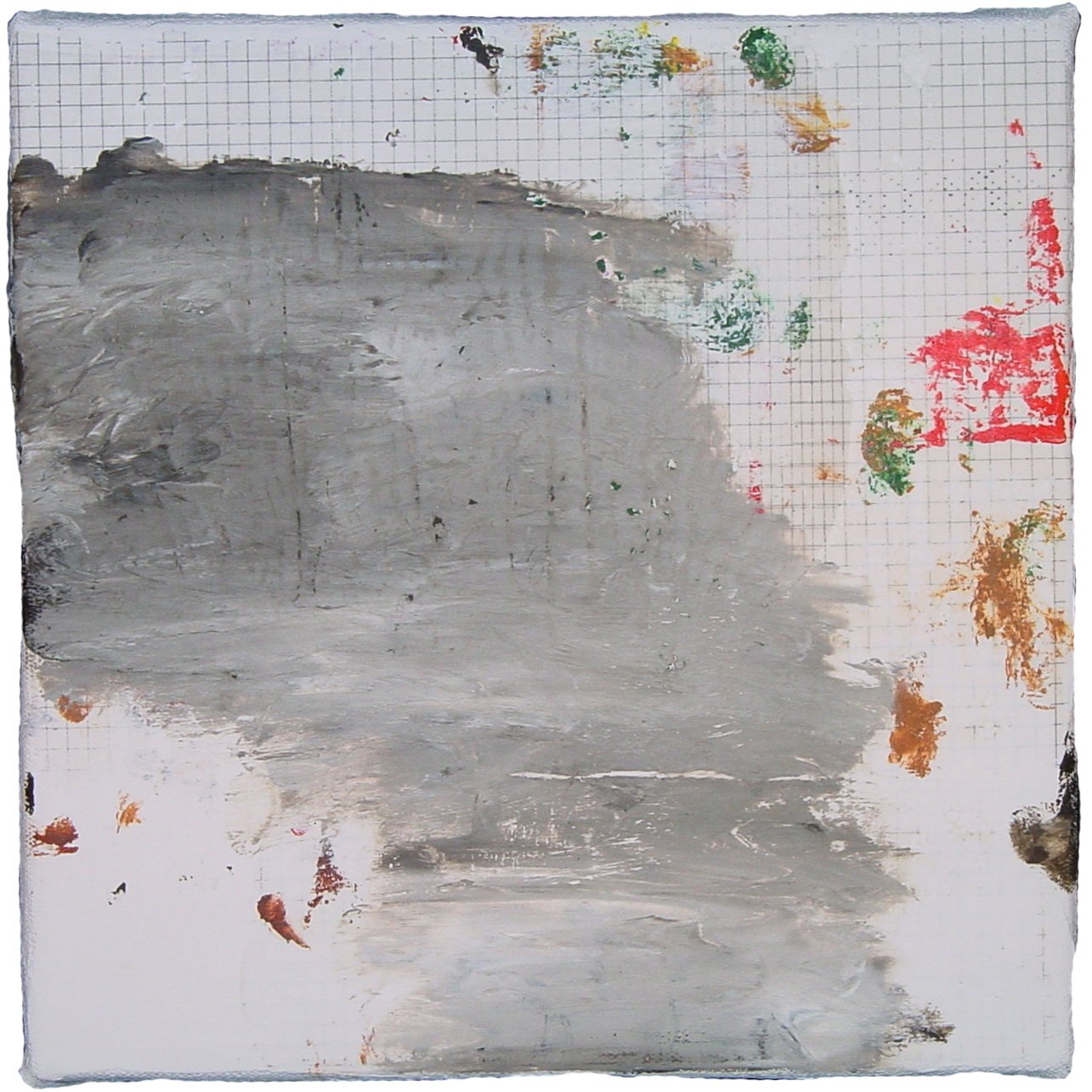  Great Sea Creatures & The Earth on the Back of the Giant Turtle  — acrylic, pigment transfer on canvas, 10 x 10 inches, 2007