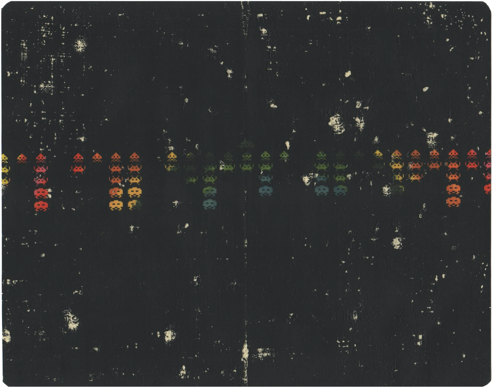  Roygbivaders  — pigment transfer on paper, 8 x 10 inches, 2008