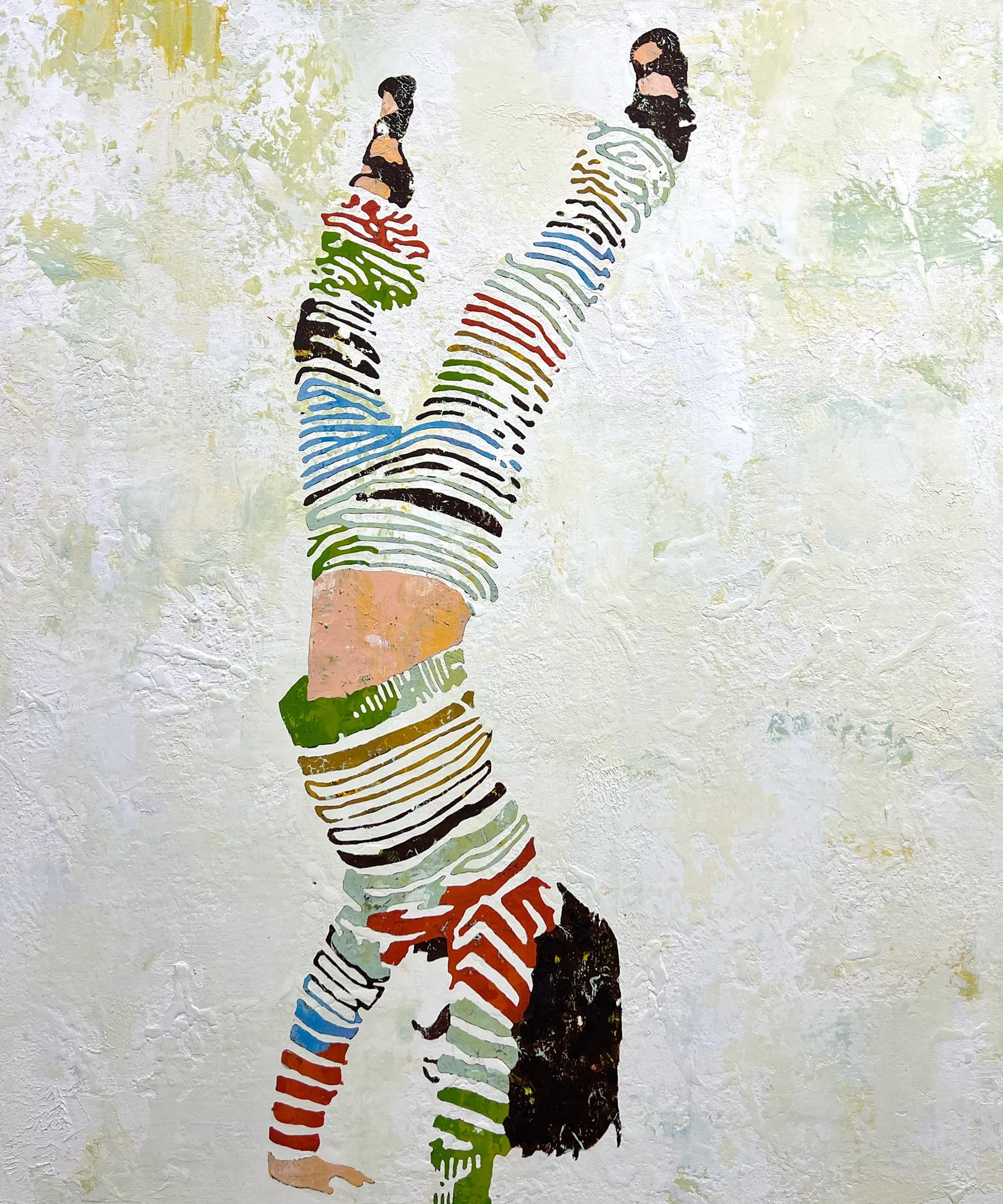  If You See Darkness, Look Away  — acrylic on canvas, 26 x 22 inches, 2026