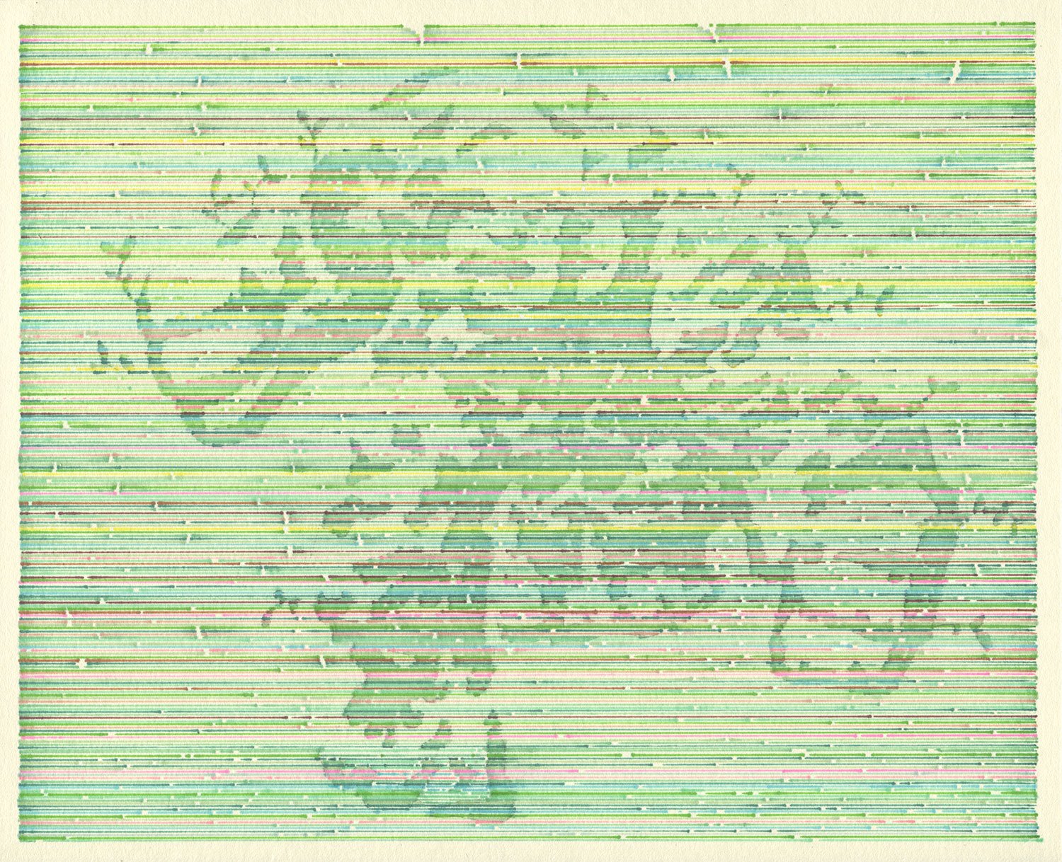  The Thing  — permanent marker on paper, 8 x 10 inches, 2022