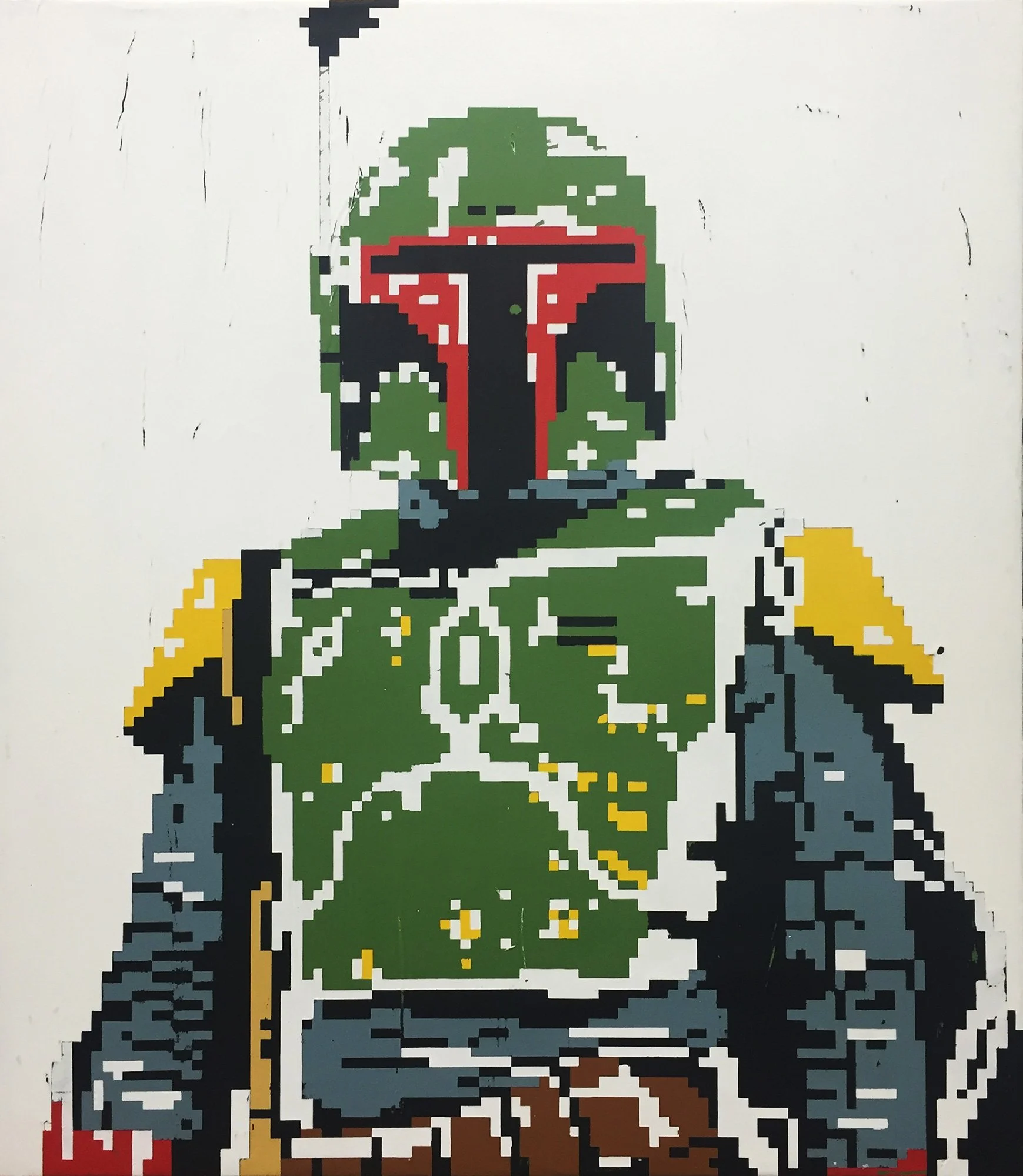  Boba Fett  — acrylic on canvas, 60 x 52 inches, 2015
