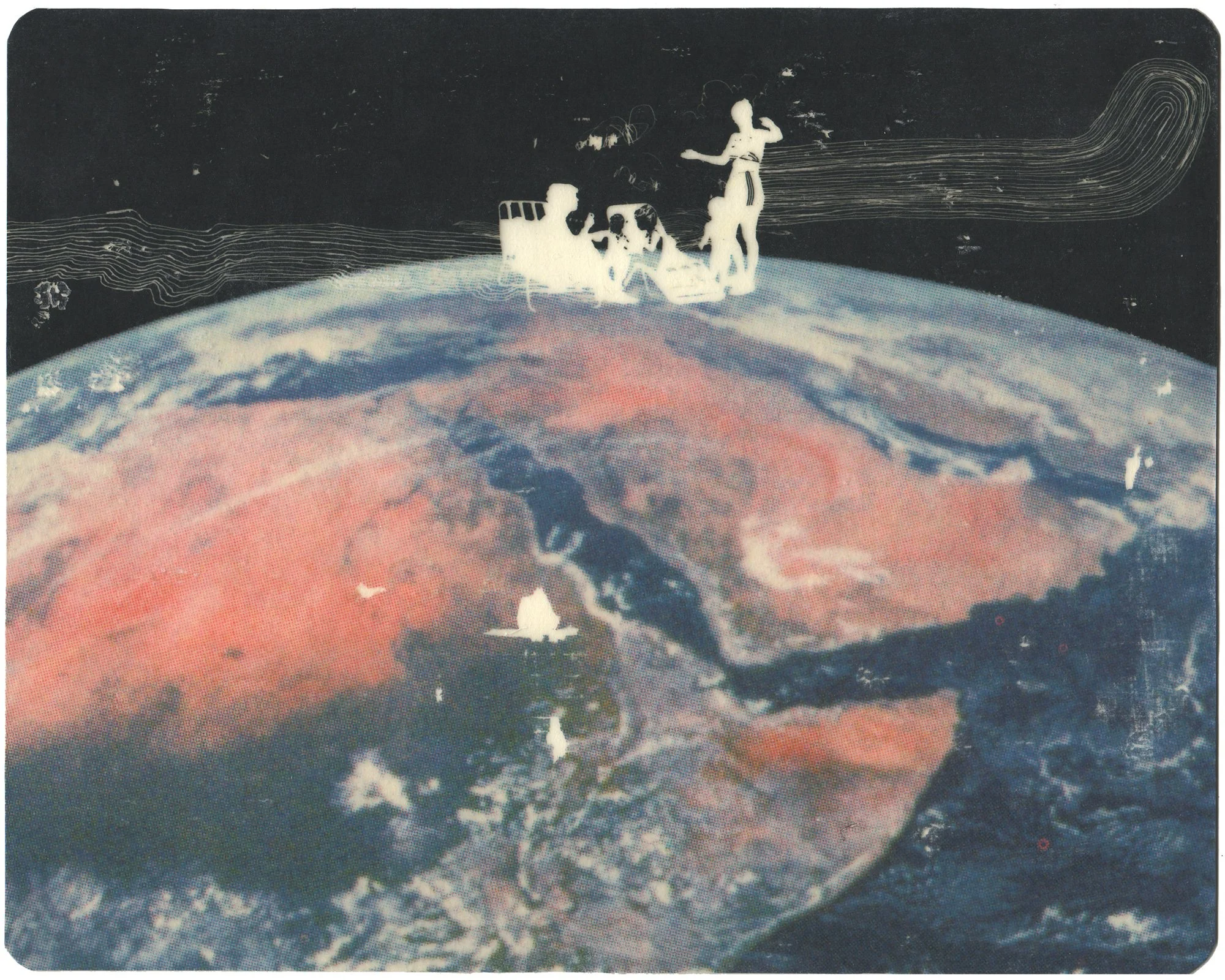  If You Look at the Stars Long Enough, You Can Make Them Into Pictures  — pigment transfer on paper, 8 x 10 inches, 2009
