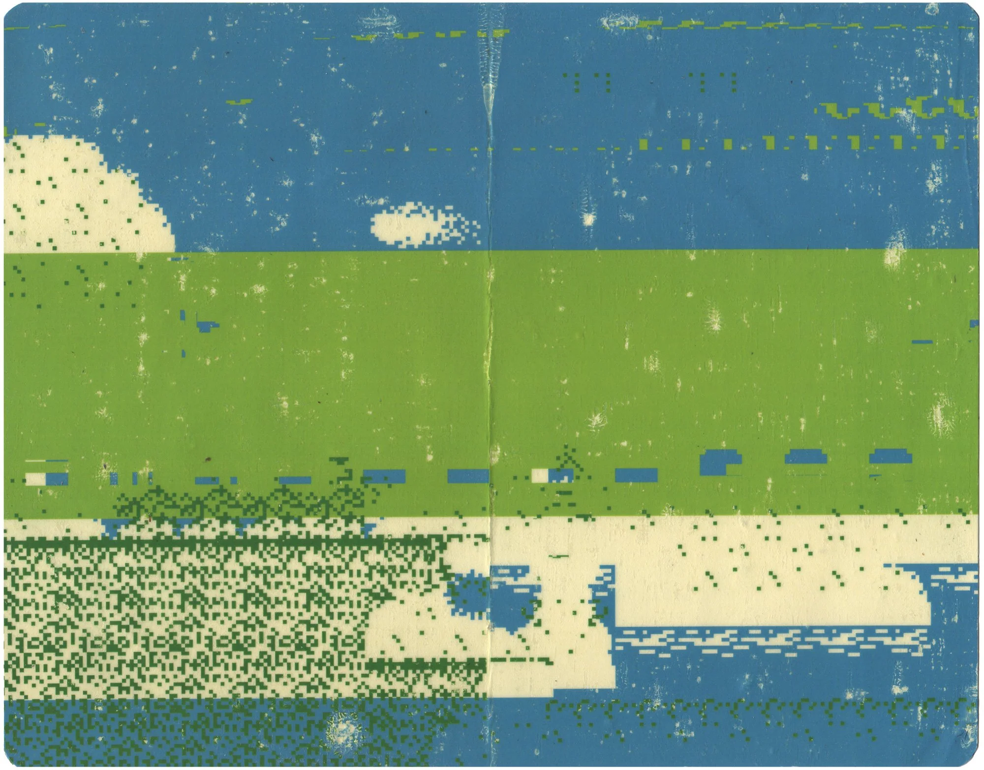  A Bigger Splash  — pigment transfer on paper, 8 x 10 inches, 2008