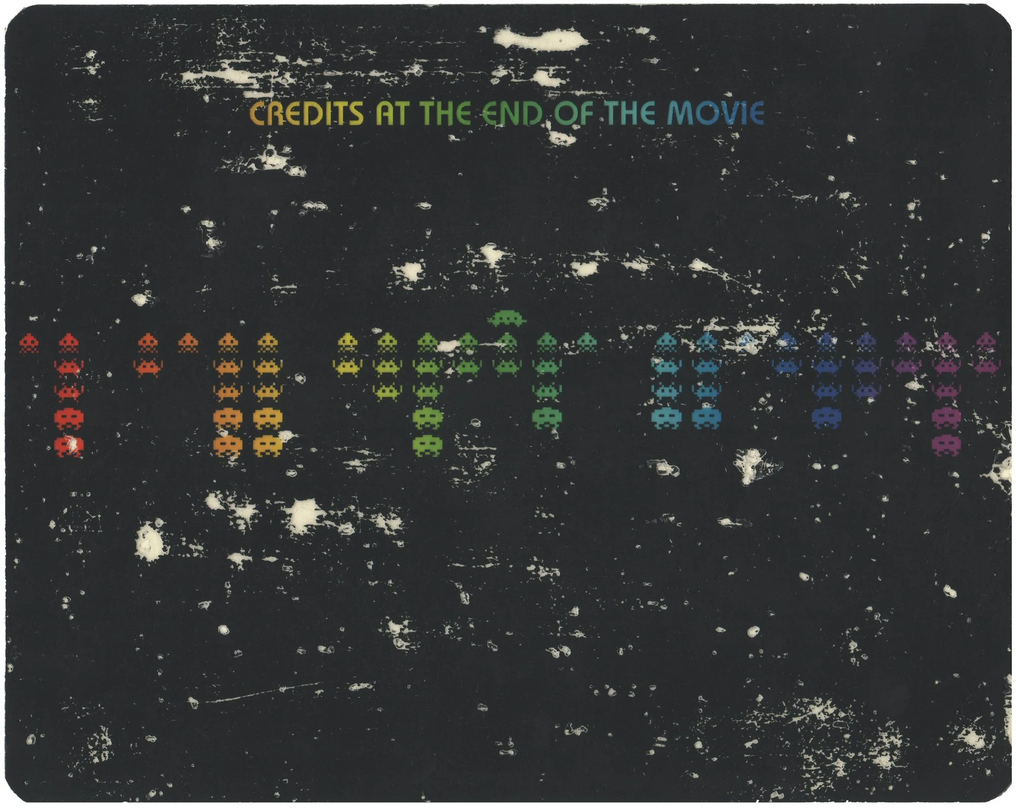  Credits at the End of the Movie  — pigment transfer on paper, 8 x 10 inches, 2009
