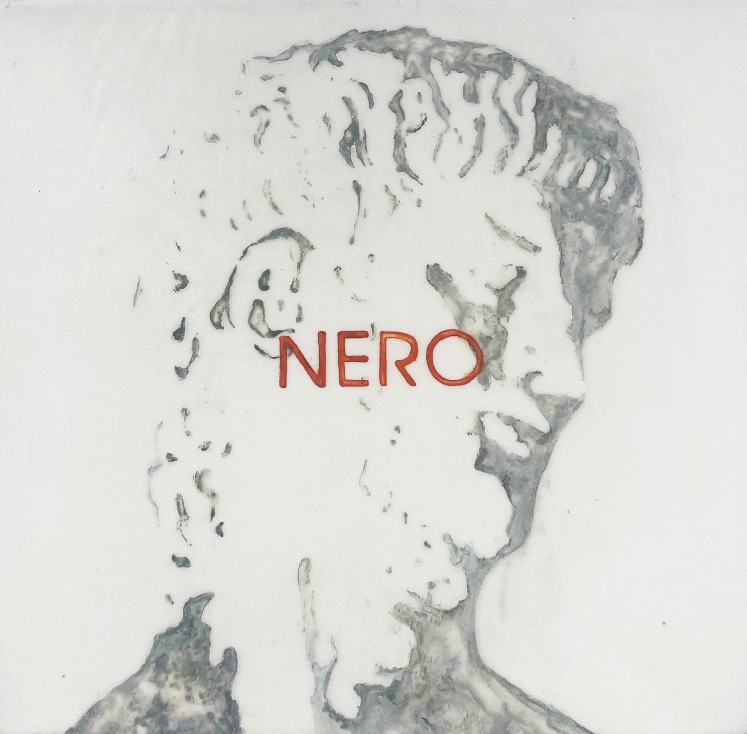  Nero  — oil on canvas, 10 x 10 inches, 2025