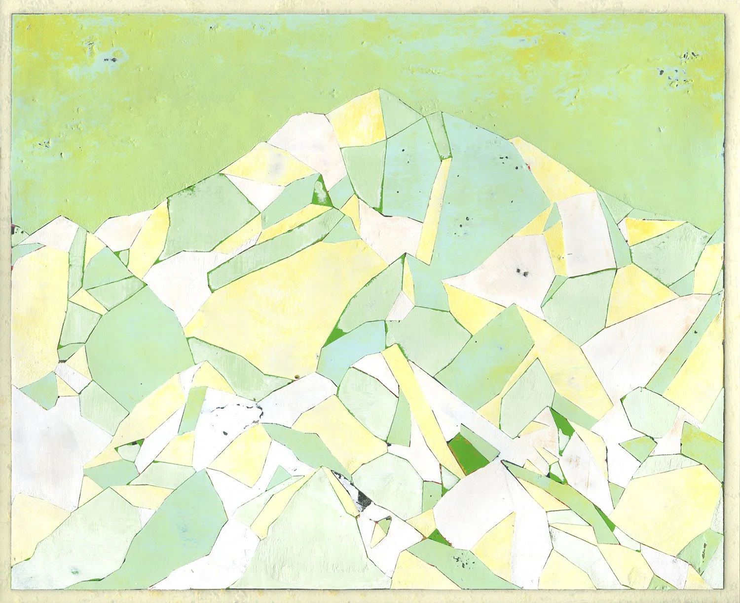  The Crystal Mountain During Spring  — acrylic on paper, 8 x 10 inches, 2018