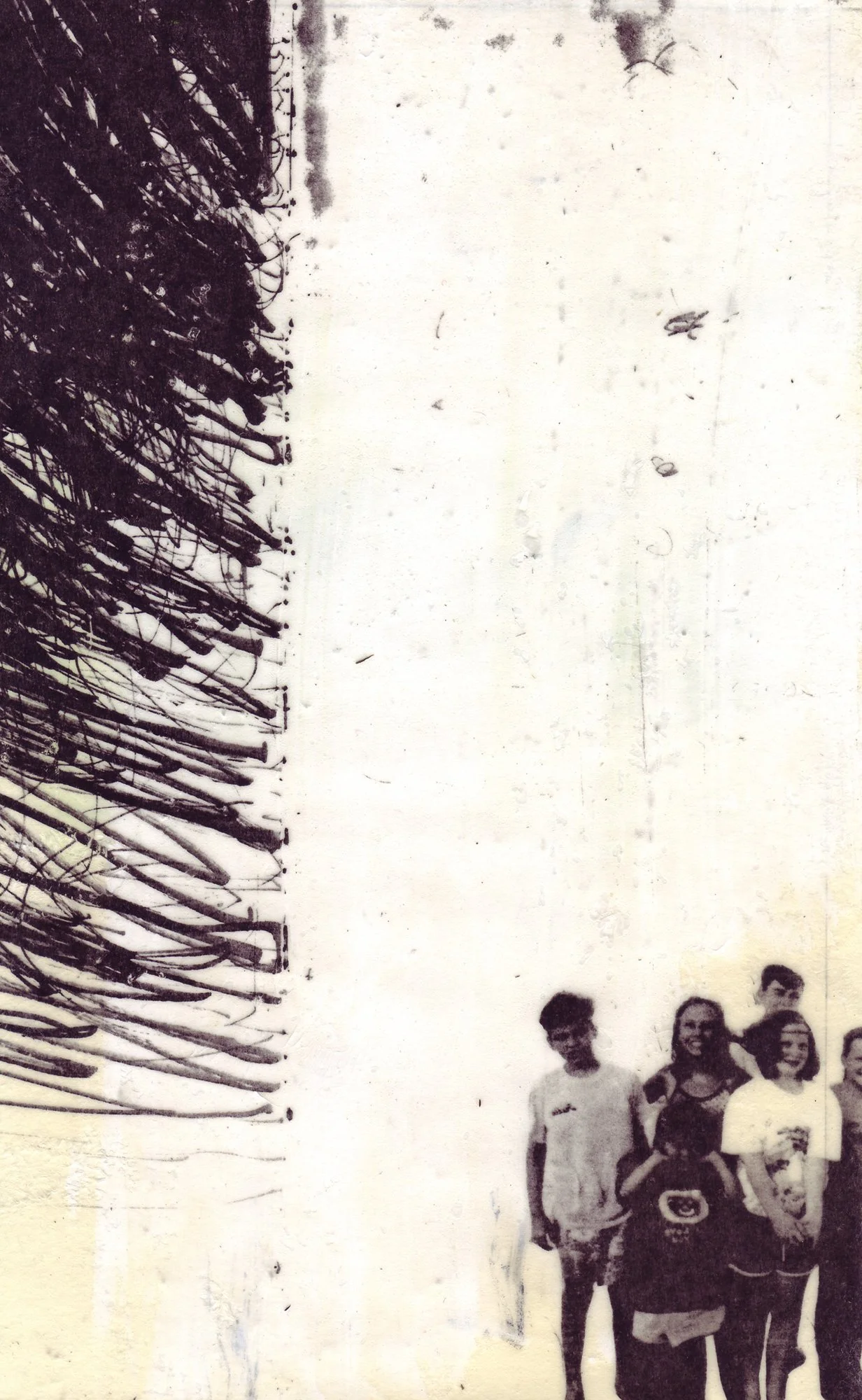  The Earth on the Back of the Giant Turtle  — pigment transfer on paper, 8 x 5 inches, 2007