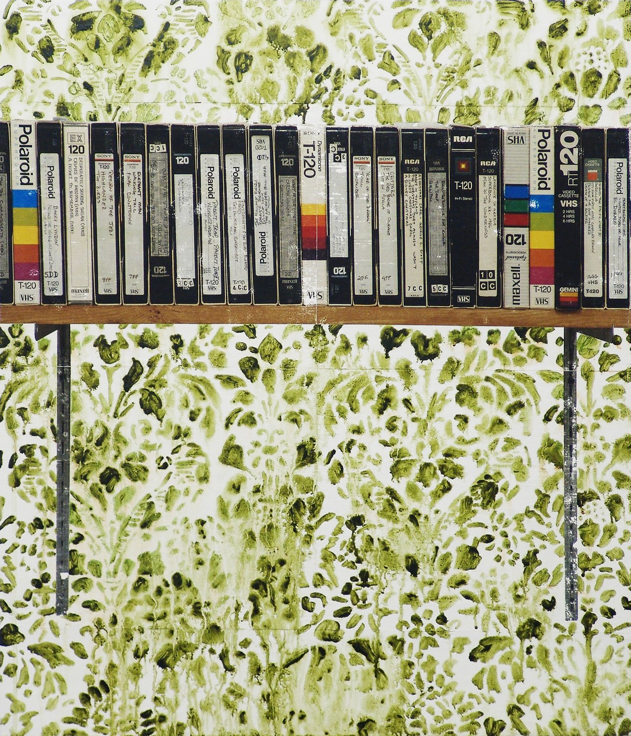  VHS  — acrylic, pigment transfer on canvas, 30 x 26 inches, 2009
