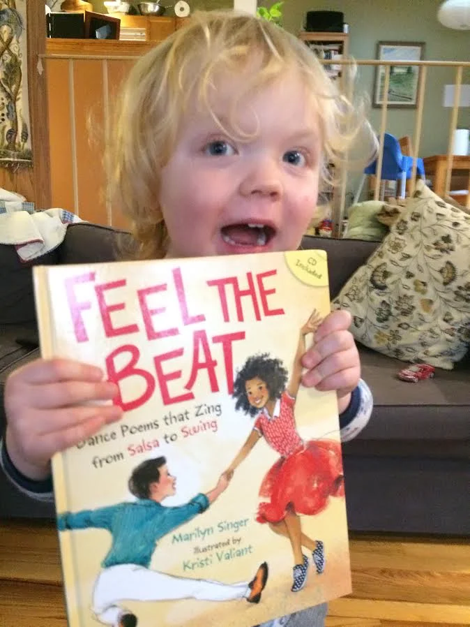My boy Walter with Dad's copy, hot off the presses