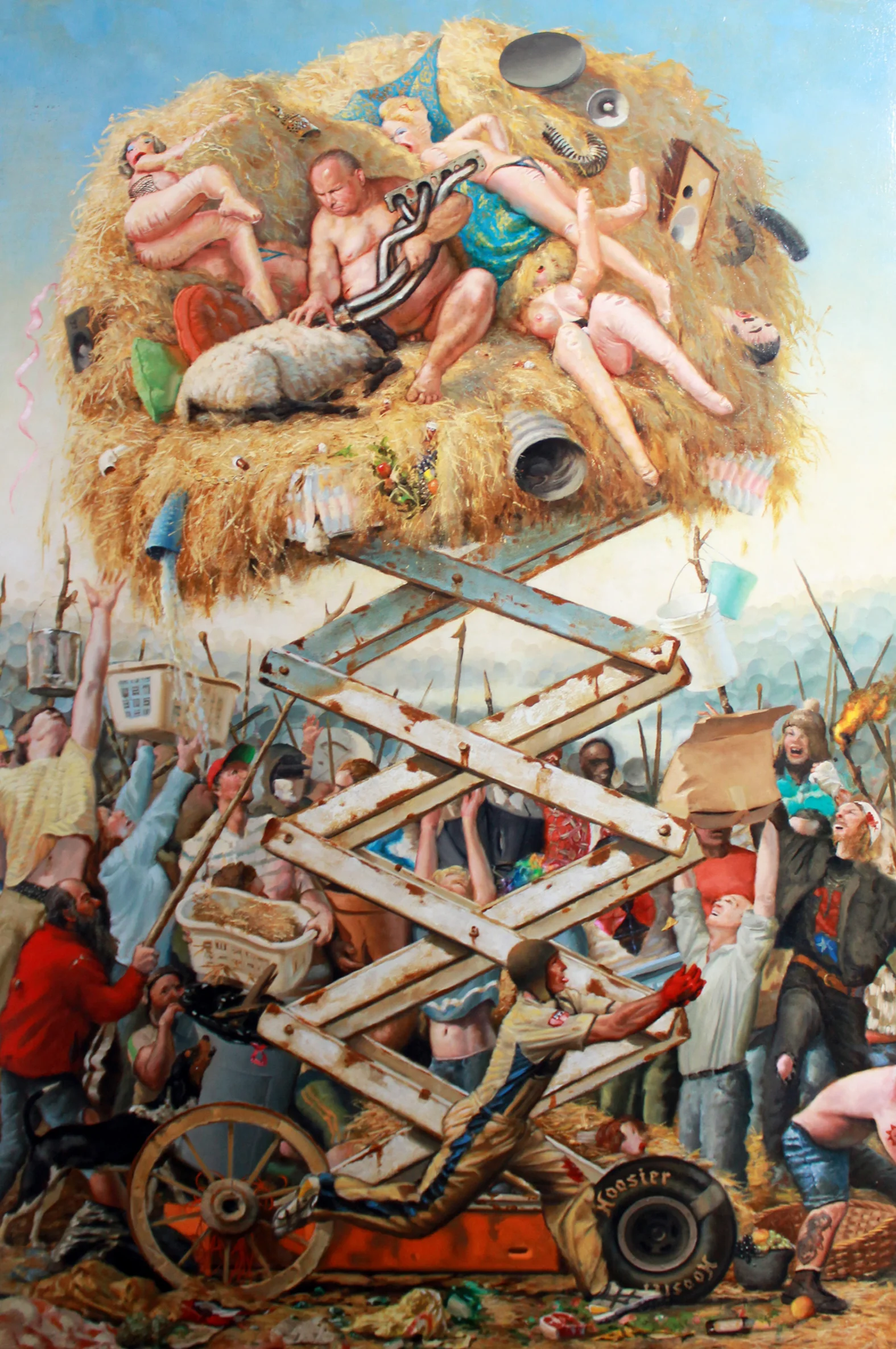 Lot 13 Scott Greene (Contemporary) Hayswagger, 2011 Oil on canvas stretched on panel Signed in ink on verso 54 x 36 inches Provenance: Catherine Clark Gallery, San Francisco, CA, tag on verso