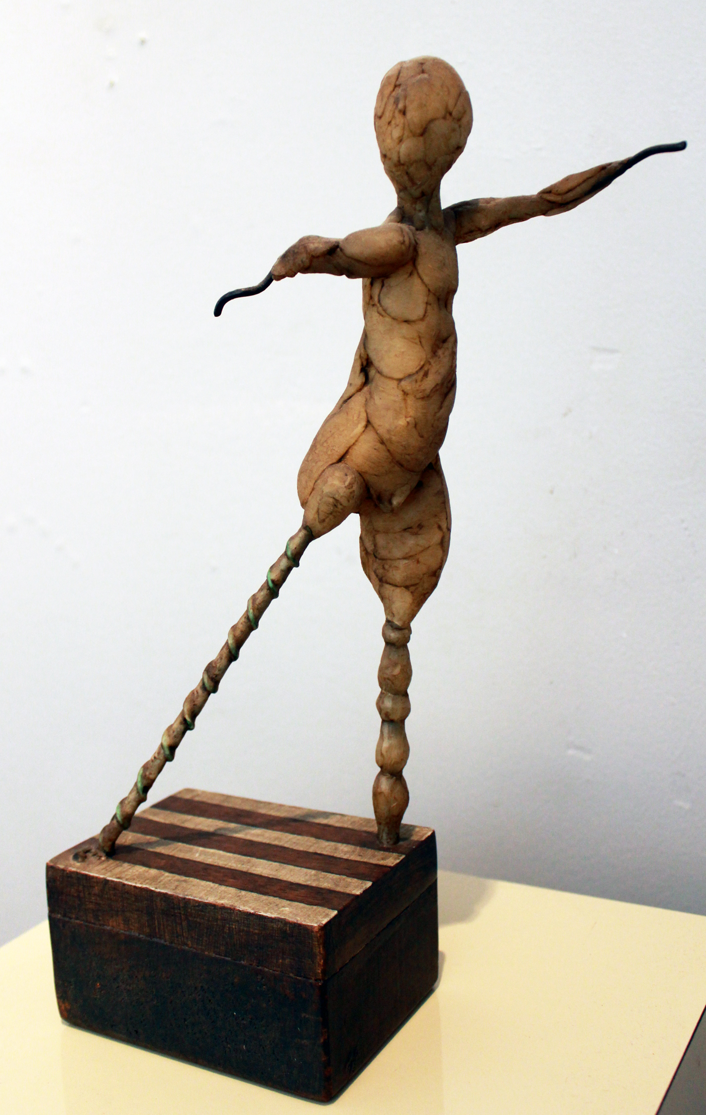 Lot 148 Robert Cremean (Born 1932) Christopher Whitby, 1963 Metal and wax sculpture maquette Overall: 13.5 x 13.5 x 5 inches Provenance: Esther Robles Gallery, Los Angeles, CA, tag on base, receipt also included; From the Estate of Blossom and Ben Norman, Los Angeles, CA