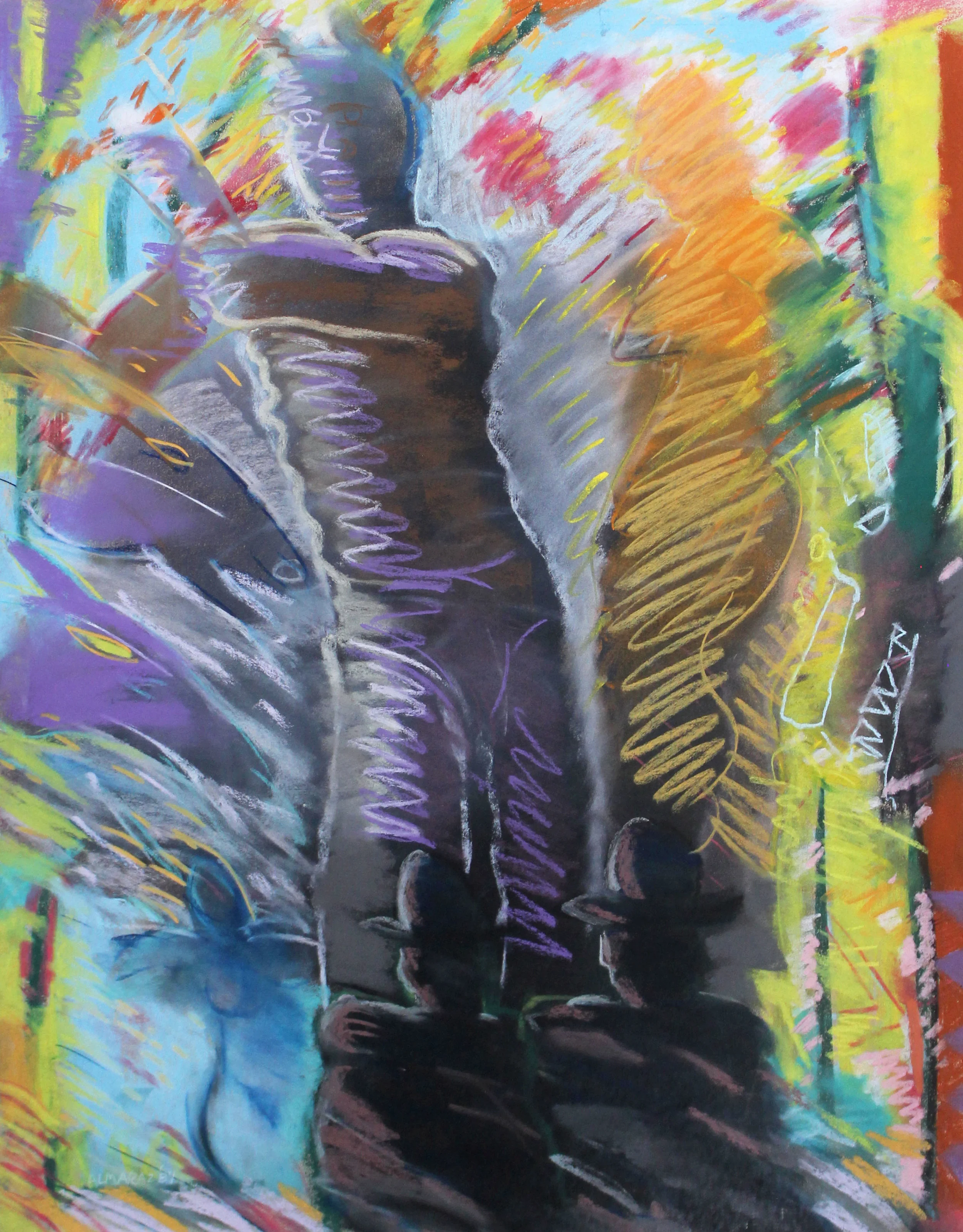 Lot 167 Carlos Almaraz (1941-1989) Untitled (Man), 1987 Pastel on paper Signed and dated in pastel on recto Image: 25.75 x 19.5 inches; Framed: 32.25 x 26.25 inches