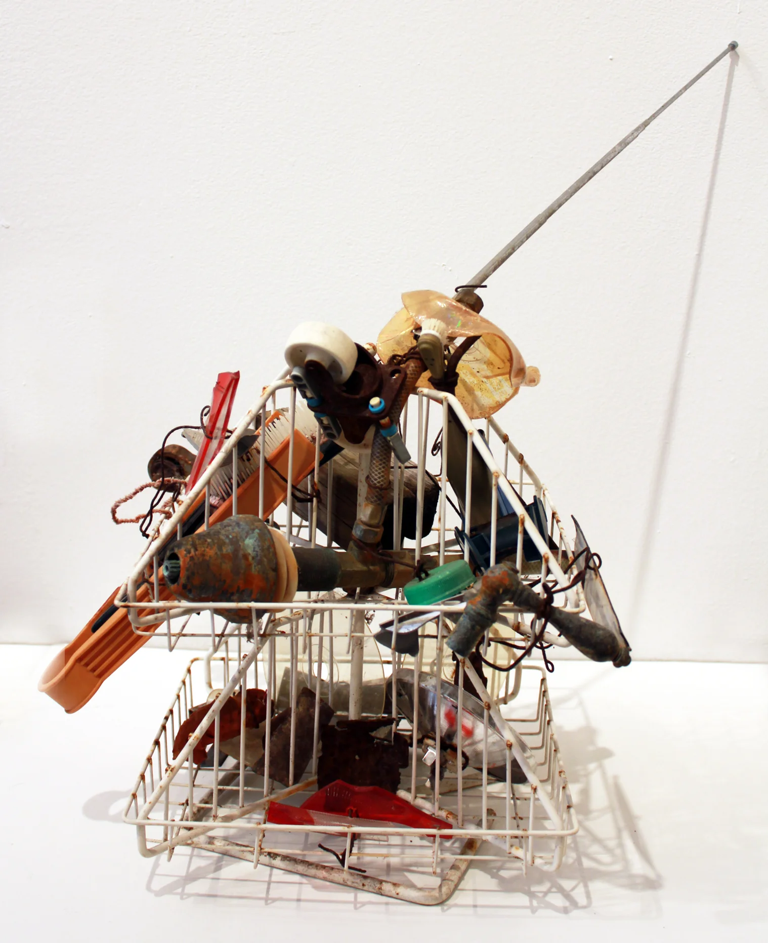 Lot 52 George Herms (Born 1935) Beyond High Definition, 2011 Mixed media sculpture Unsigned 15 x 15 x 12 inches Illustrated: George Herms: The River Book (2), 2014, pg. 139