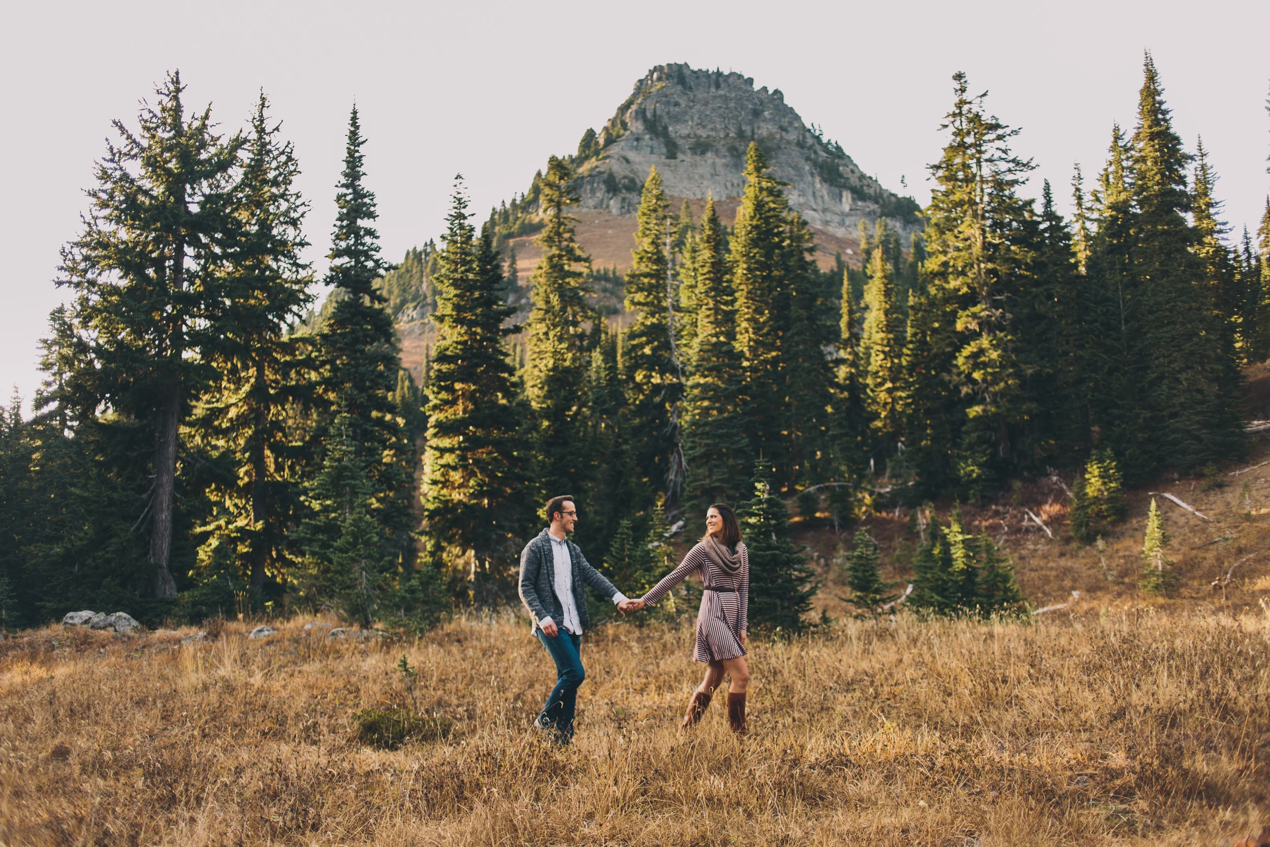 Matt & Michelle // Mount Rainier Engagement