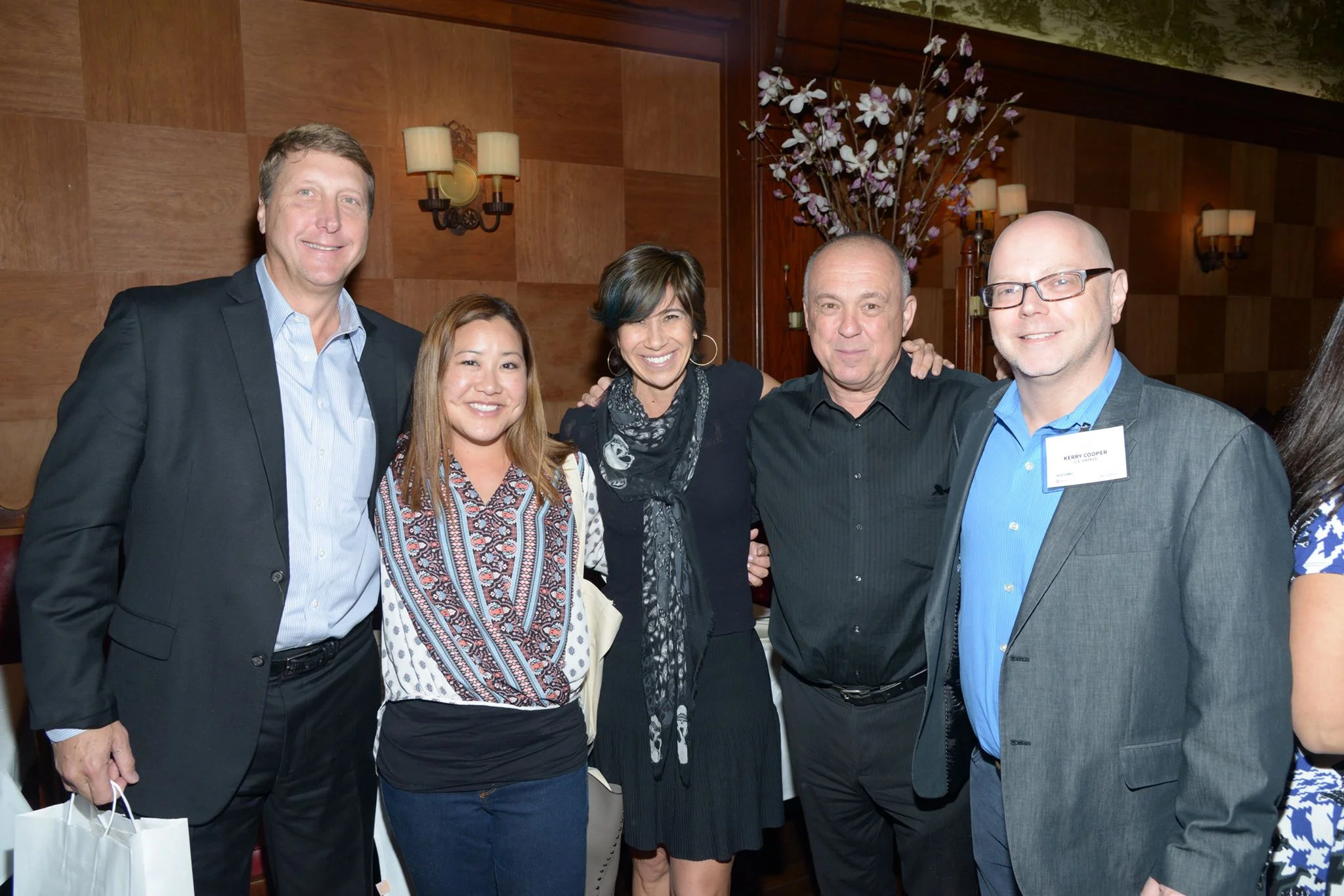 Balanced Work Habitat at Musso & Frank, The LA Trade Show 2016: Kerry Cooper with Billy Bos & Janet Mehlhorn - Best Western Hotels & Resorts, Stephanie DeOrtiz - Auberge Resorts, and Klaus Messner - Sunset Marquis