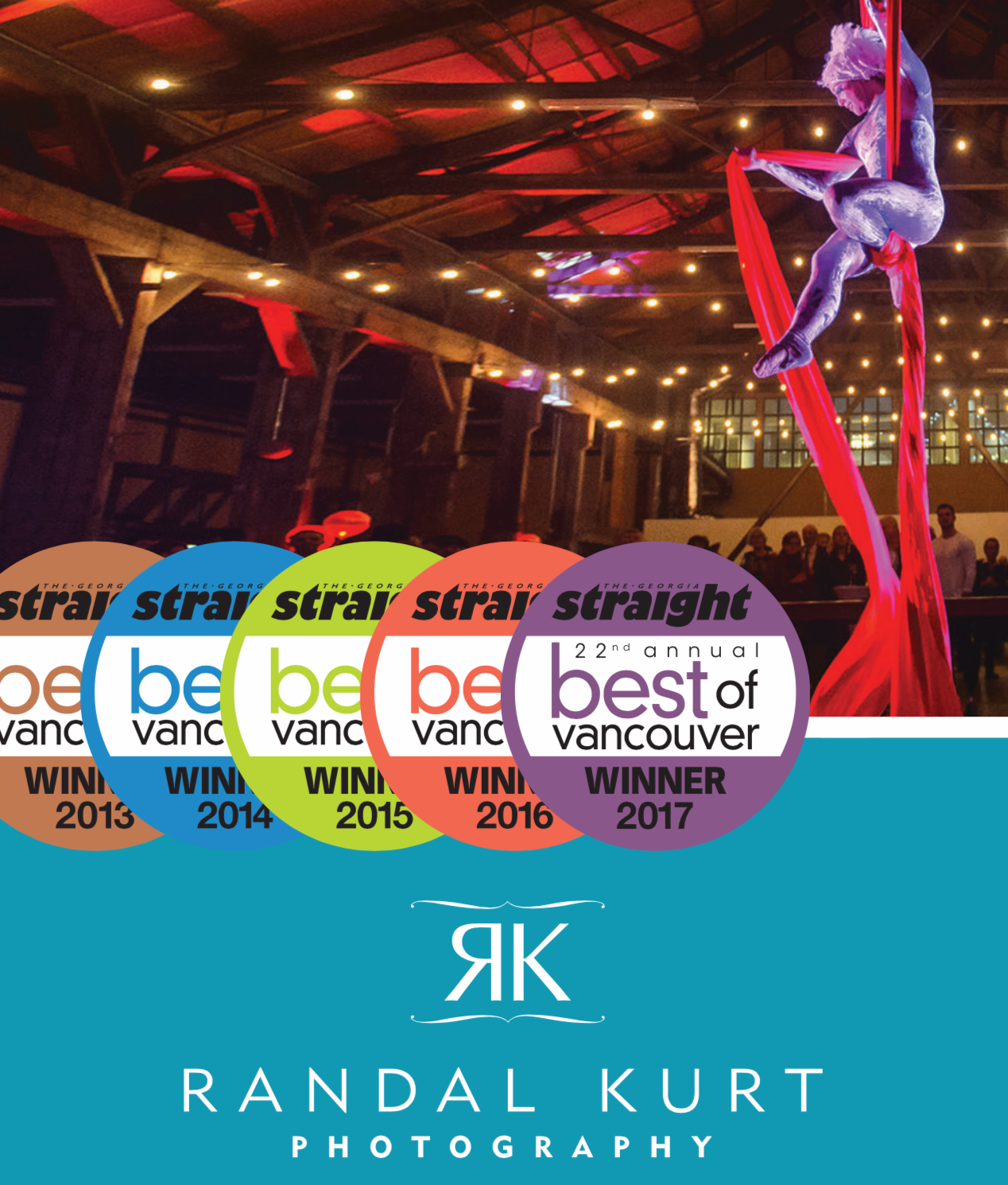 Awarded Best Professional Photographer, The Georgia Straight's Best of Vancouver, 2017