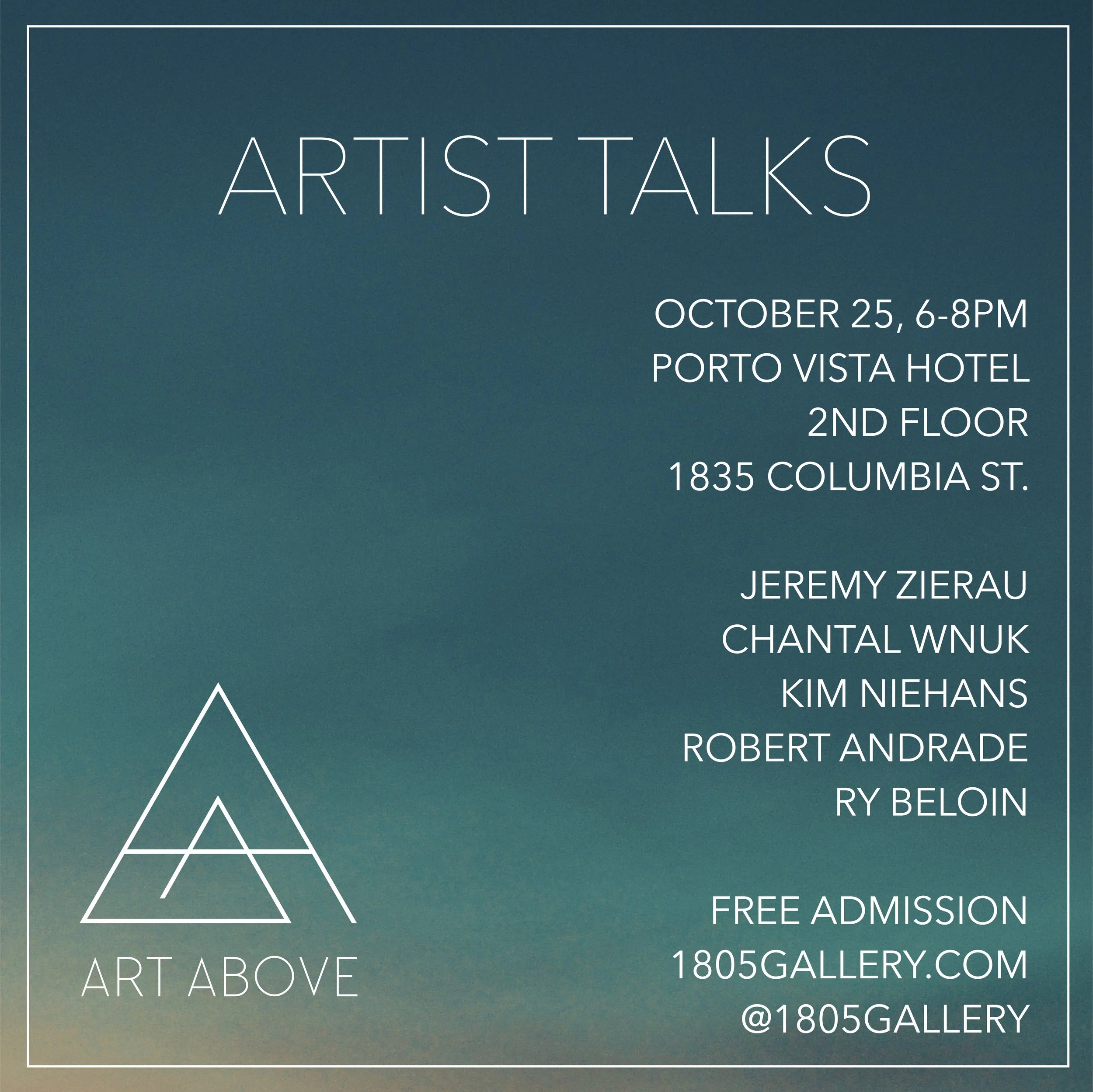 Art Above Artist Talks 