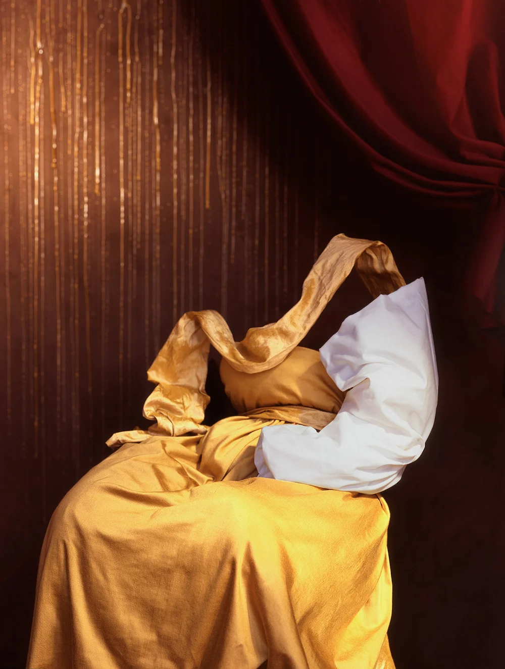 The Melancholic Magdalene , 2010. Archival pigment print. 40 x 30 inches. Reinterpretation of “The Melancholic Magdalene” by Artemisia Gentileschi.