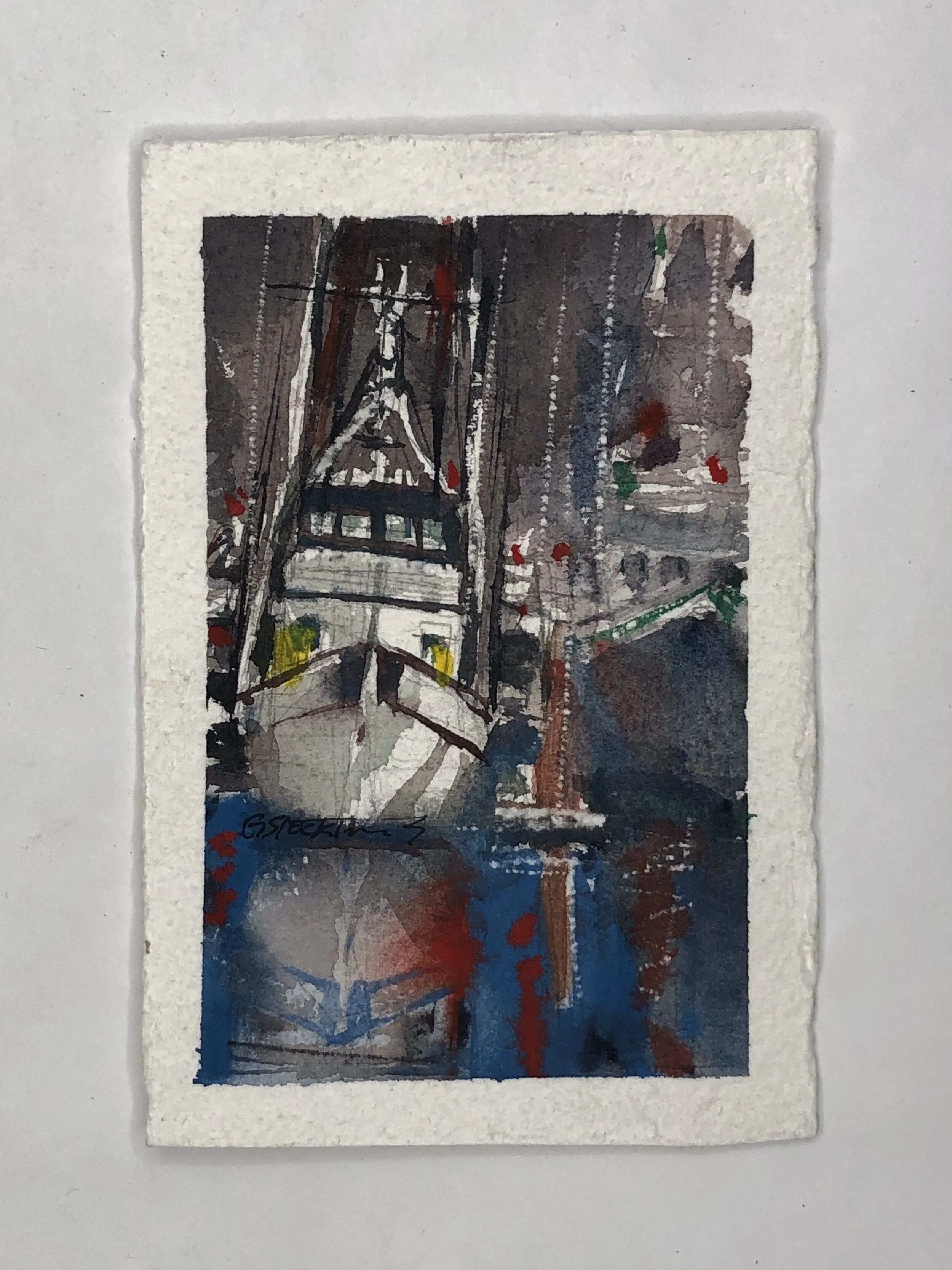 Night Ship # 1 Tuna Harbor | Gabriel Stockton