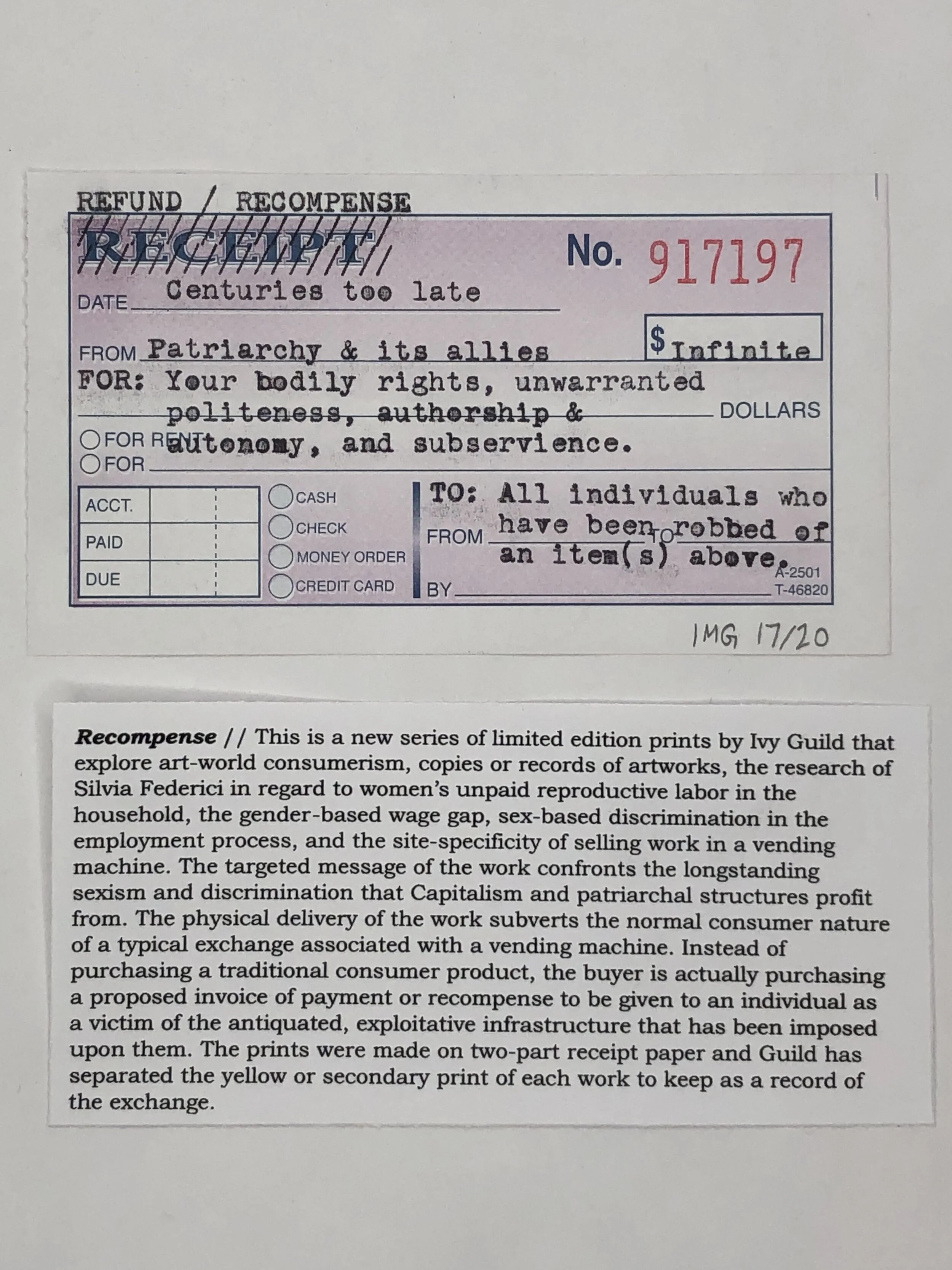 Recompense | Ivy Guild