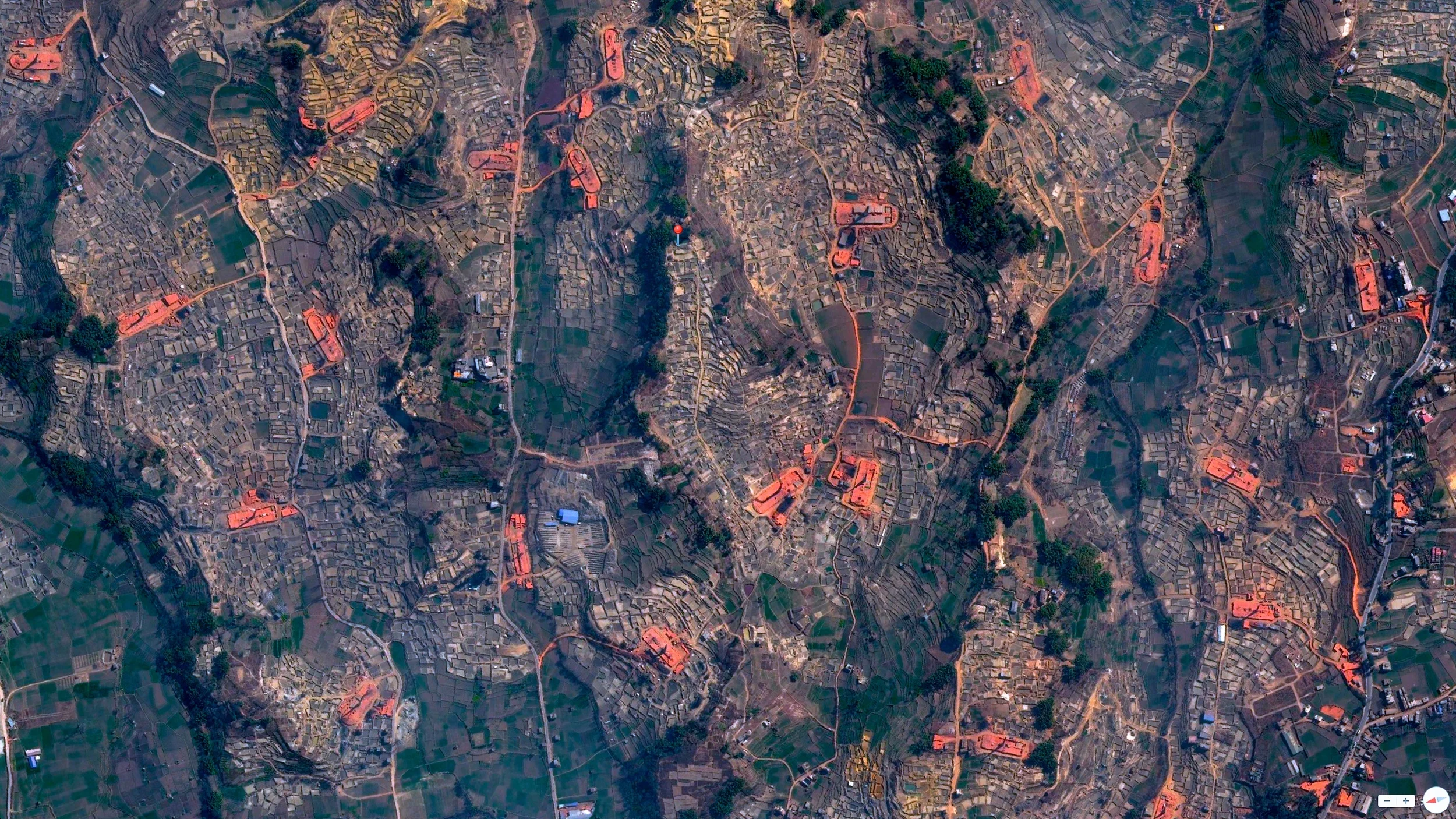 3/20/2014 Brick-making kilns Bhaktapur, Nepal 27.669467,85.457410