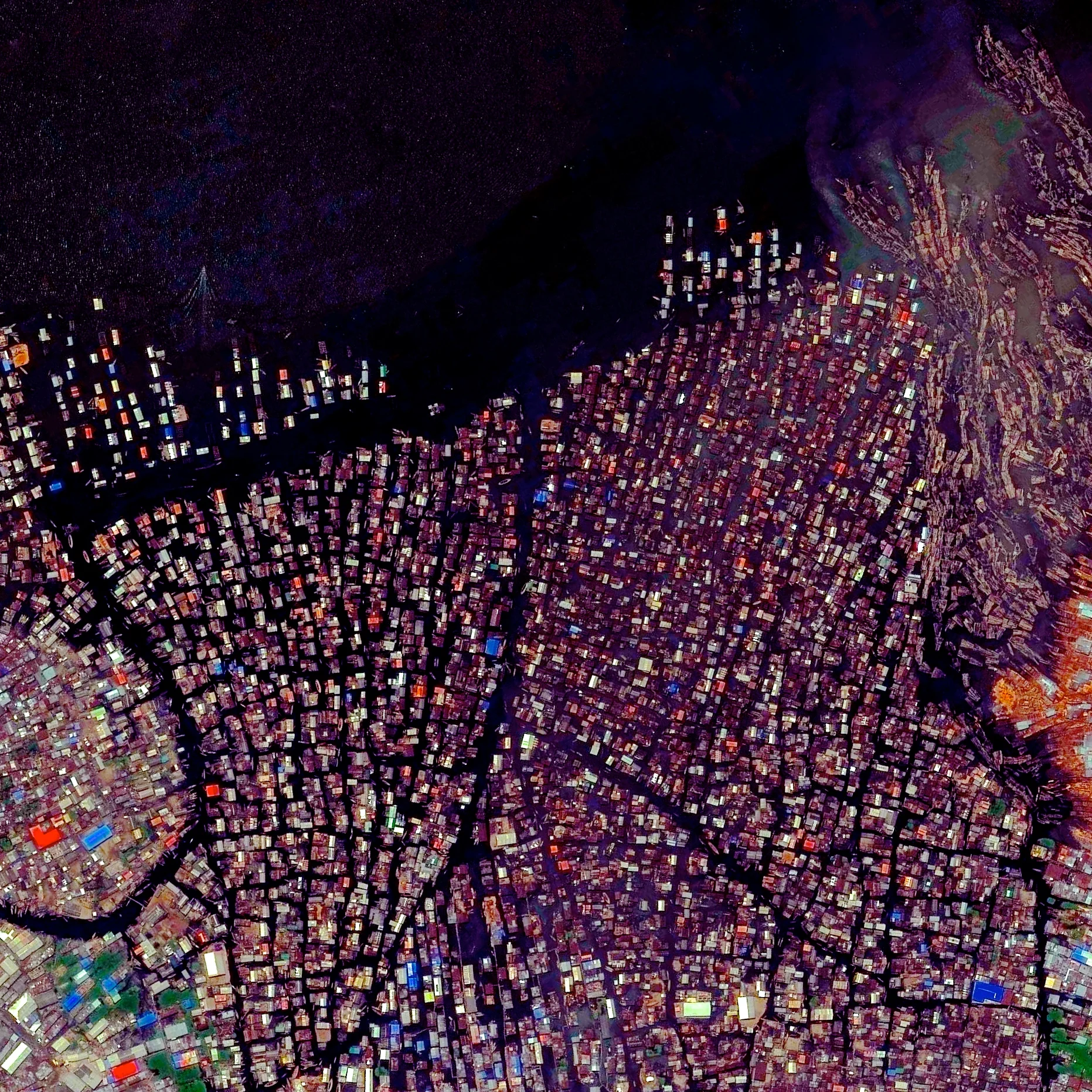 4/28/2015 Makoko Lagos, Nigeria 6°29′44″N 3°23′39″E Makoko is a floating village in Lagos, Nigeria. Residents, approximately 85,000 in total, use wooden canoes to navigate the narrow canals and move about the neighborhood. In recent years, there has been great dispute over this area as the government has attempted to demolish homes to allow for the construction of more valuable, waterfront real estate.