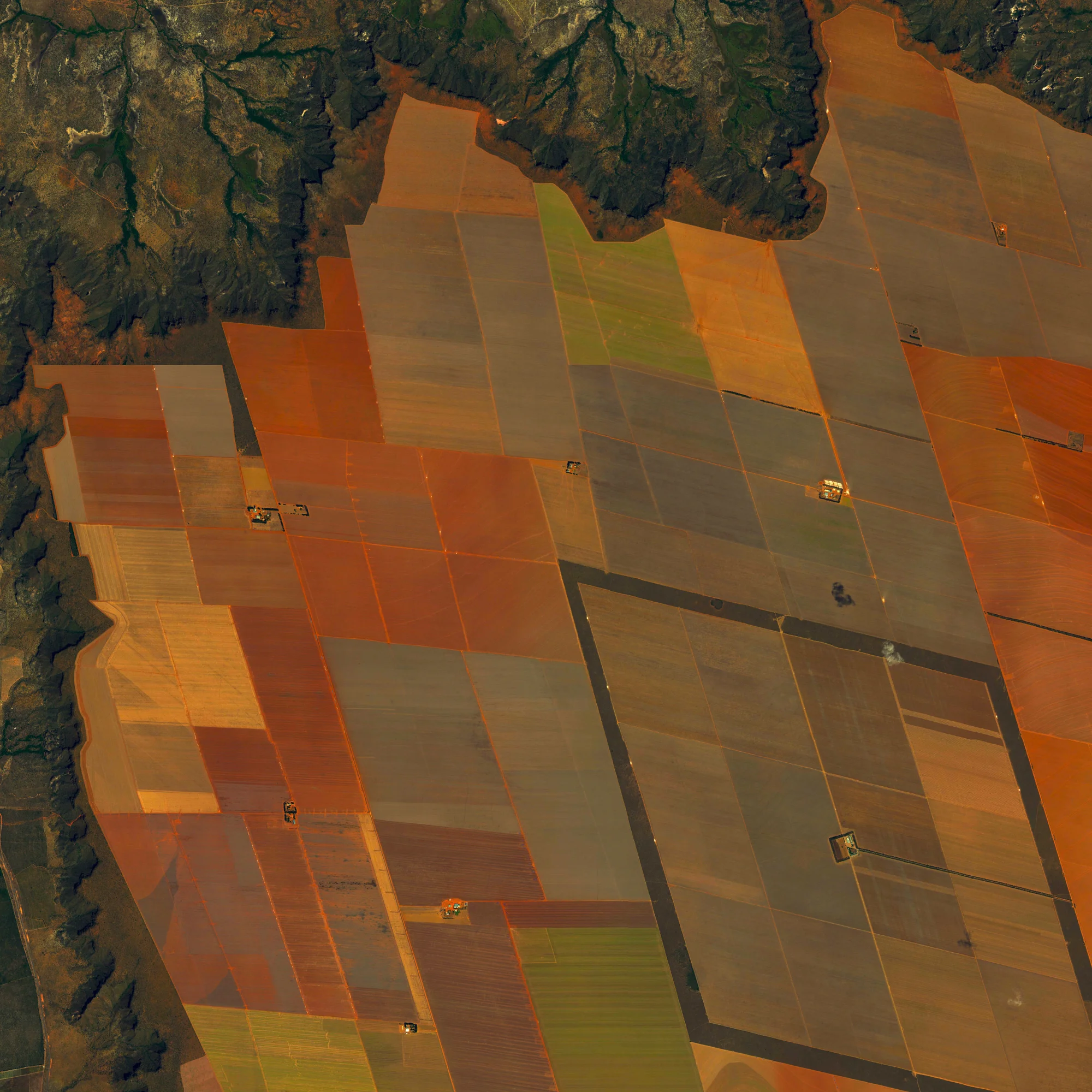 7/6/2015 Soybean fields São Domingos, Brazil / São Desidério, Brazil 12°22′S 44°58′W Soybeans fields straddle the border of São Domingos and São Desidério, Brazil. In 2014, Brazil became the world’s top producer of the crop with a harvest of 90 million metric tons.