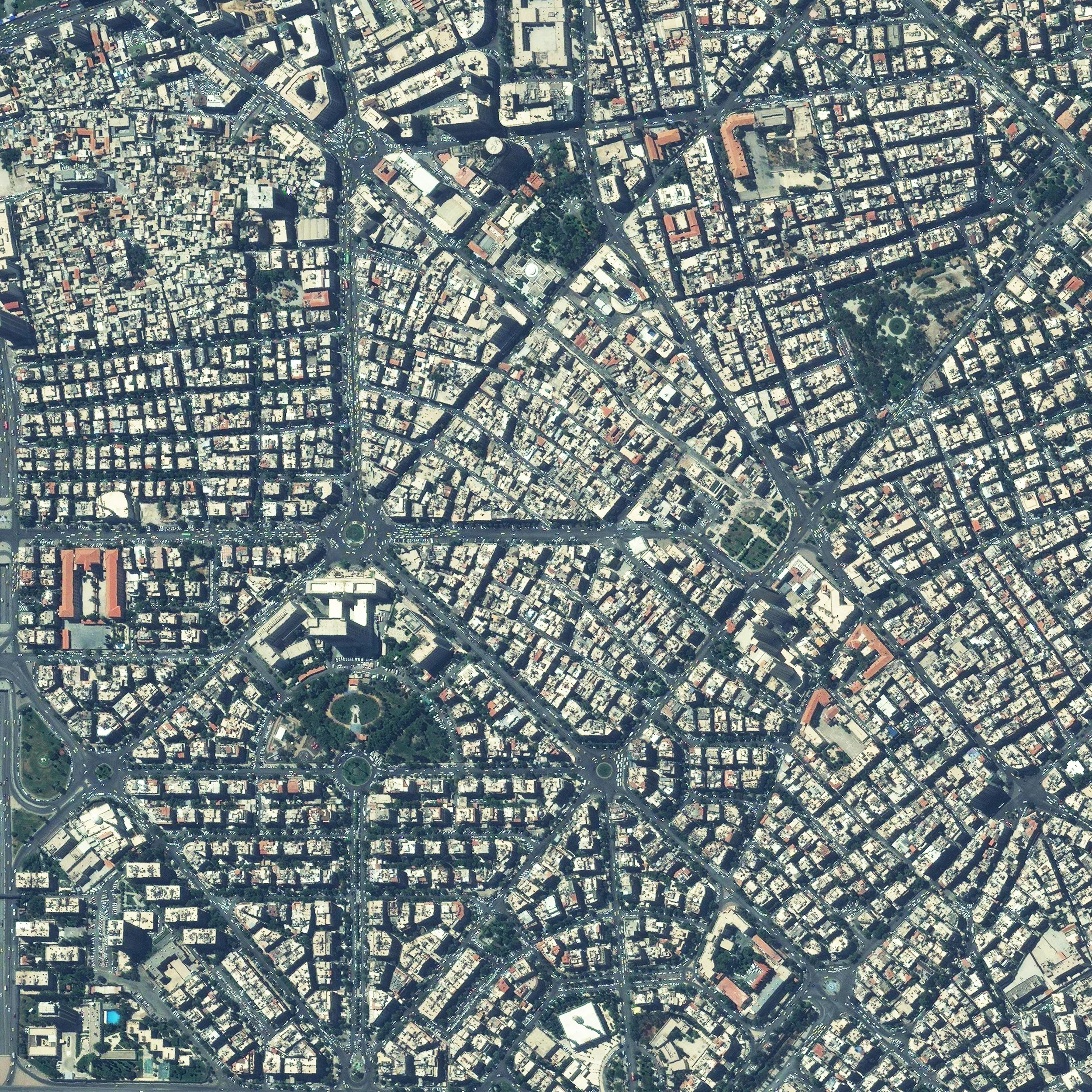 9/30/2015 Damascus Damascus, Syria 33.521239032°, 36.286614191° Damascus is the capital and second largest city in Syria. It is one of the world's oldest continuously inhabited cities, with its earliest settlement in approximately 6300 BC. This photograph was captured in March of 2010, one year before the outbreak of the civil war that continues to plague the country.