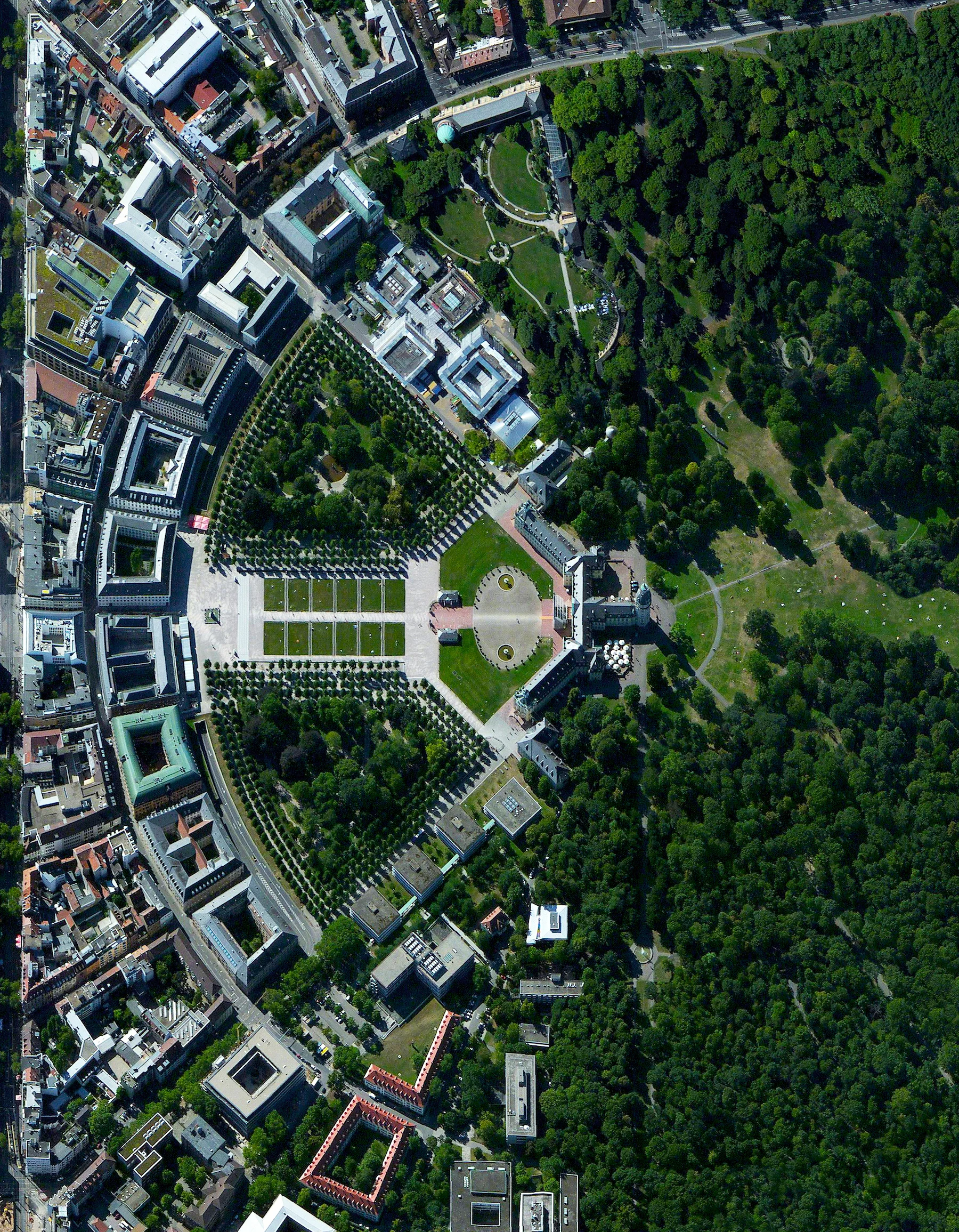 8/24/2016 Karlsruhe, Germany 49°00′33″N 8°24′14″E The city of Karlsruhe, Germany was planned with a palace tower at its center, surrounded by 32 radiating streets. Because the design resembled the ribs of a folding fan, the city is sometimes called the “fan city” or “Fächerstadt." Additionally, this city's urban plan gave rise to the geometry concept of “Karlsruhe Metric” which refers to a measure of distance that assumes travel is only possible along radial streets and along circular avenues around the center.