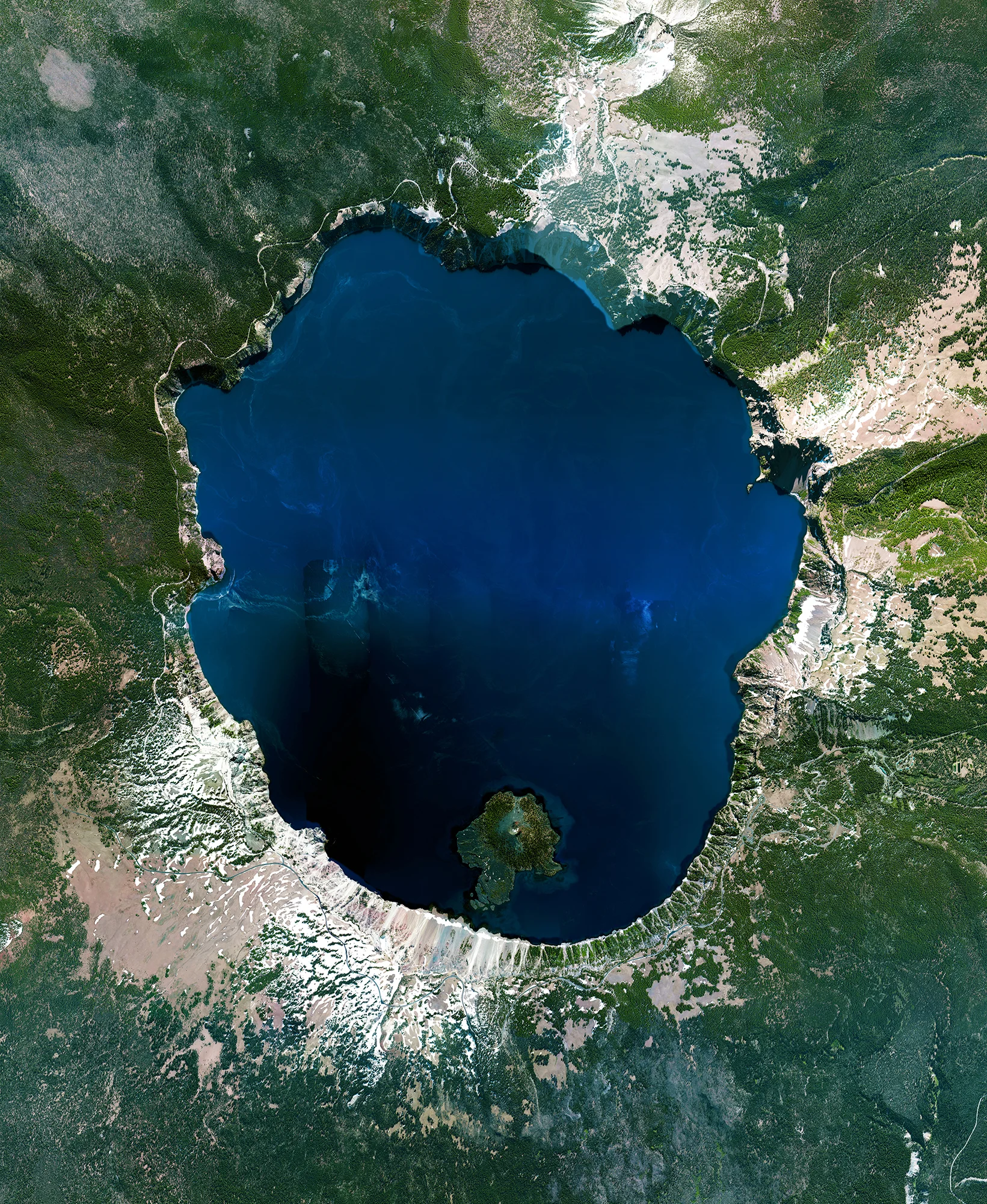 5/27/2017 Crater Lake Fort Klamath, Oregon, USA Crater Lake is located in Fort Klamath, Oregon, USA. The awe-inspiring, intense blue water sits in a crater that was formed 7,700 years ago by the collapse of a volcano, Mount Mazama. As no rivers flow into or out of the crater, the evaporation is compensated for by rain and snowfall. At 1,943 feet (592 meters), the lake is the deepest in the United States.
