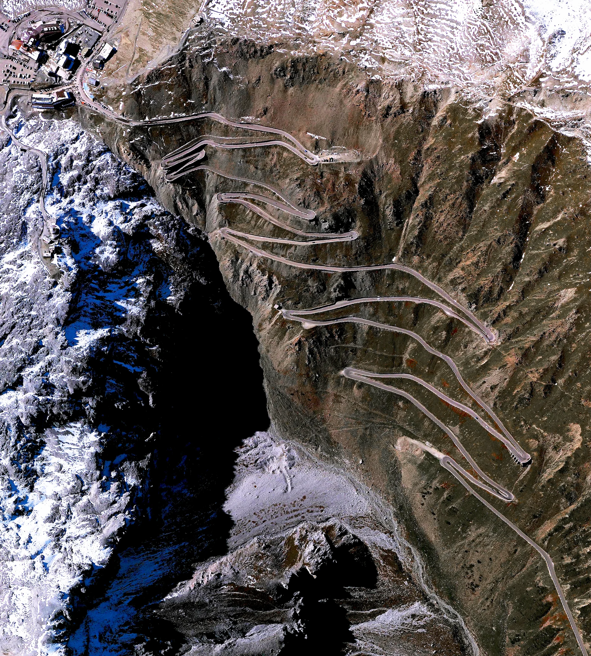 7/5/2017 The Stelvio Pass in northern Italy is the highest paved roadway in the Eastern Alps, with an elevation of 2,757 meters (9,045 feet) above sea level. Only accessible in the summer months, the road and its 75 hairpin turns are sometimes scaled during the famous Giro d’Italia cycling race. 46.528611°, 10.452777°