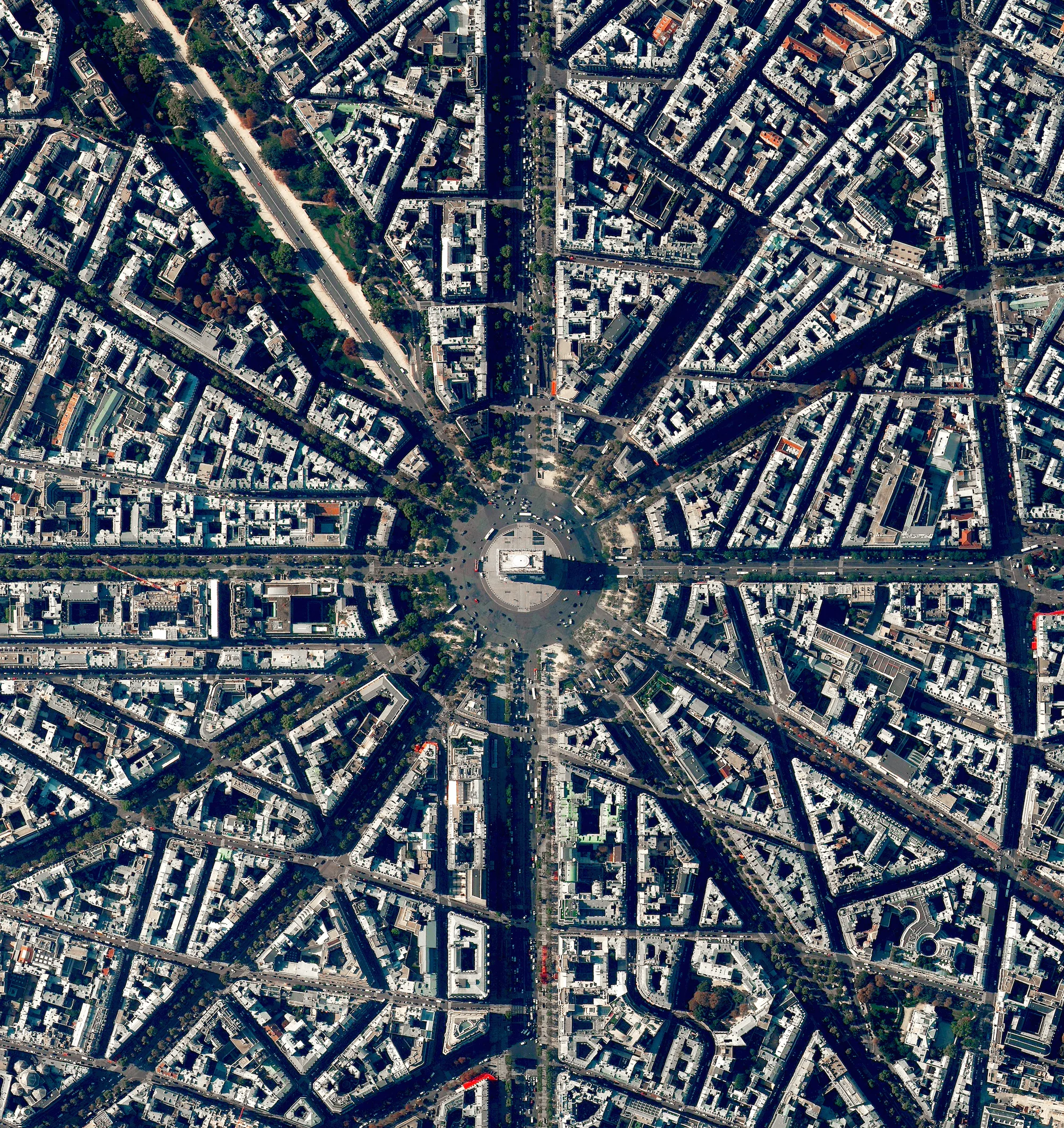 Today is Bastille Day or La Fête National as its known in France. The holiday commemorates the start of the French Revolution which began in 1789 with the Storming of the Bastille, a fortress and prison. In modern times, the day's most celebrated event is a military parade through Paris that begins at the Arc de Triomphe - seen in this Overview - and ends at Place de la Concorde. Joyeux Quatorze Juliet! 48.8738°N 2.2950°E