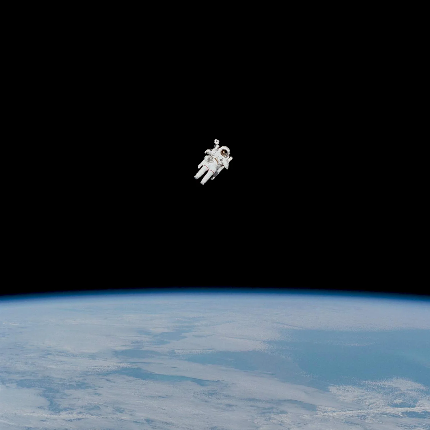 On February 7, 1984 astronaut Bruce McCandless conducted the first untethered spacewalk. We were deeply saddened to hear of his passing a few days ago at the age of 80. In this iconic photograph captured by his fellow crewmembers aboard the Space Shuttle Challenger, Mccandless is approaching his maximum distance from the vehicle. Following the walk, when asked to describe the panorama with the Earth below him, McCandless remarked “It really is beautiful.” Source imagery: @NASA