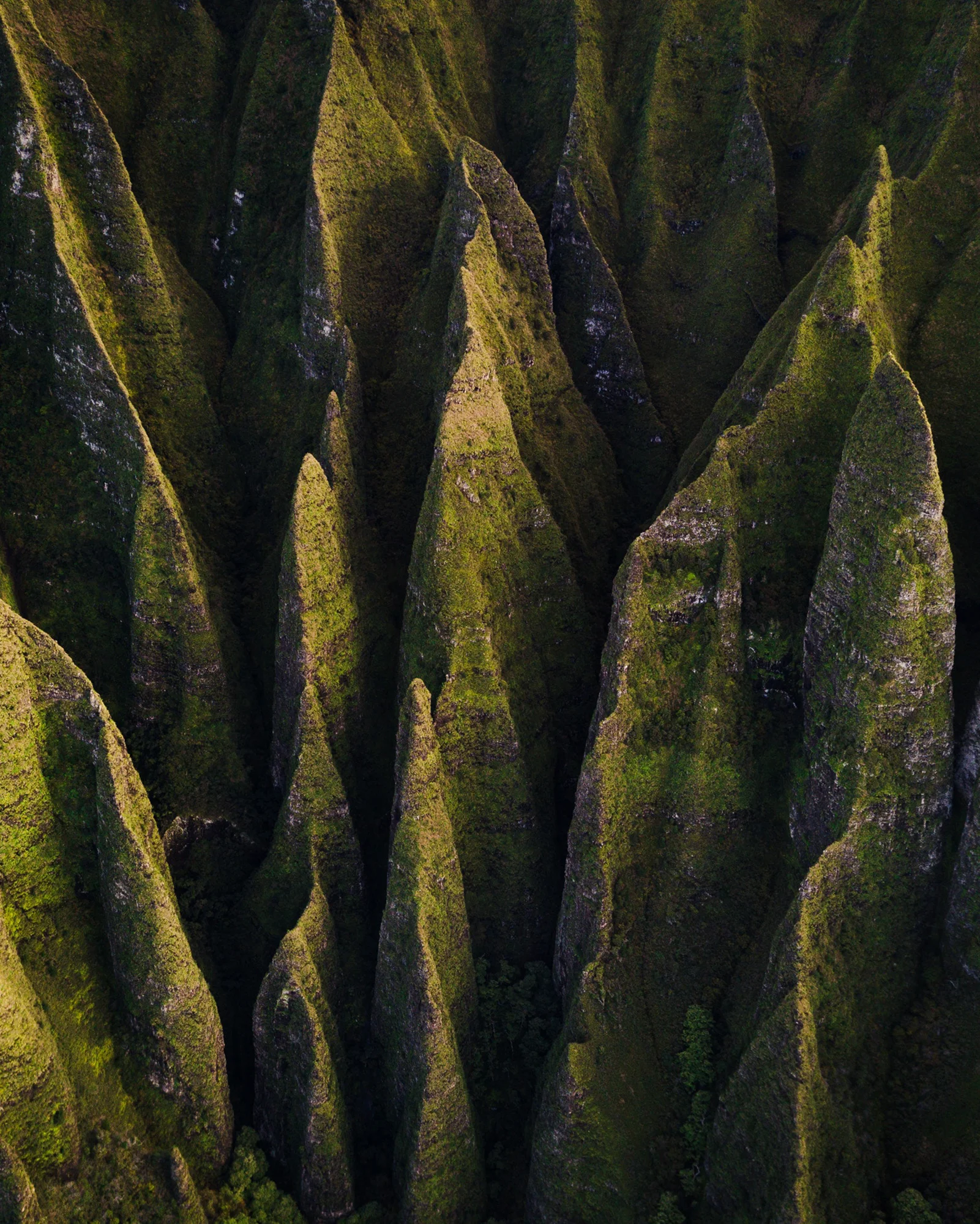 Check out this amazing capture above Nā Pali Coast State Park, located along the northwest side of Kauai in the Hawaiian Islands. "Nā Pali" means "many cliffs" in Hawaiian, and some such cliffs rise to roughly 4,000 feet (1,200 m) above the Pacific Ocean. This area is inaccessible by vehicle, but can be reached by hiking or helicopter, as well as from the ocean by kayak or paddleboard. 22°10'31.9"N, 159°38'37.0"W Source imagery: Spencer Watson (@thebrownspy)