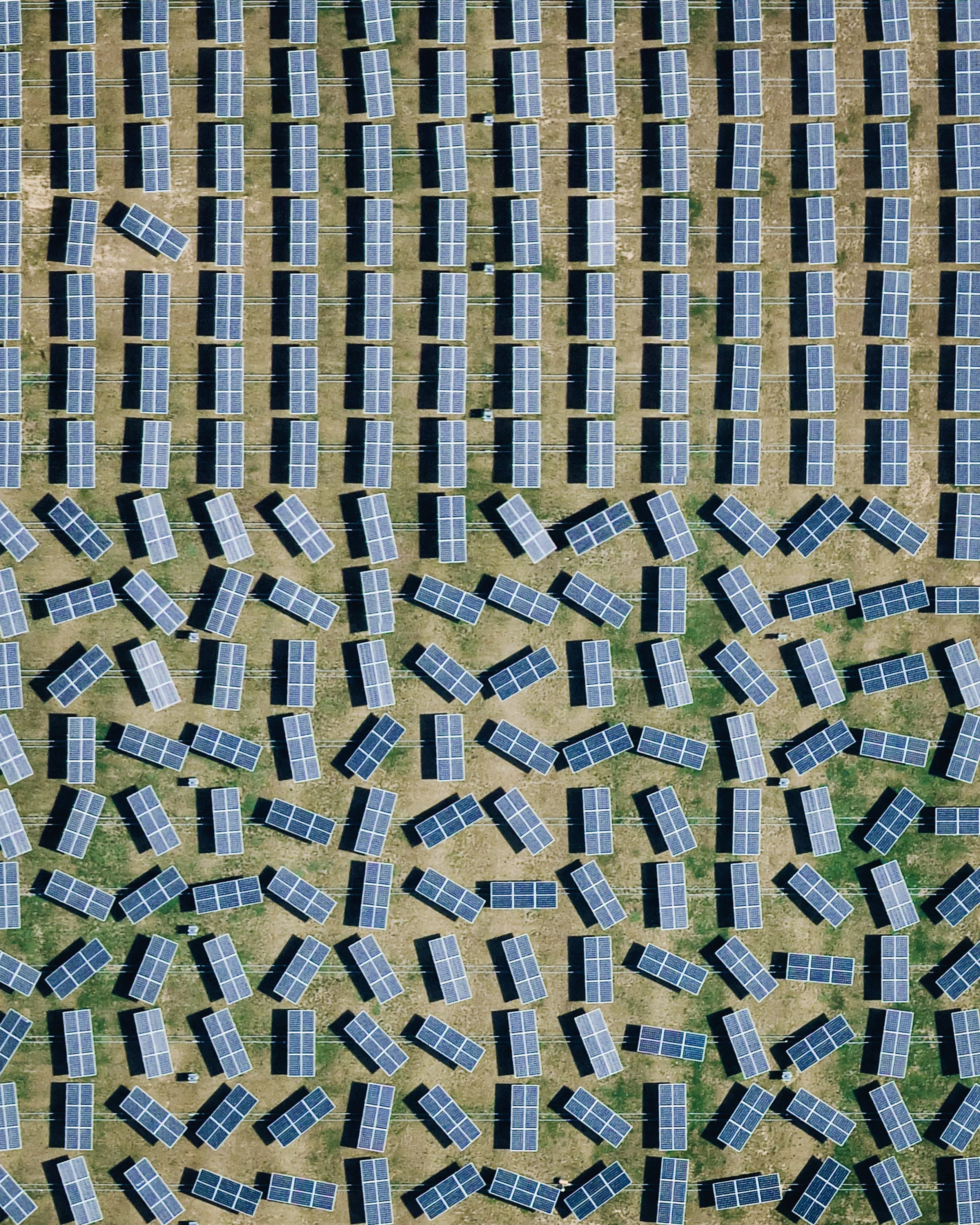 Scattered solar panels make up an array in South Harrison Township, New Jersey, USA. Solar power in New Jersey has grown significantly in the last decade, due in part to a standard which requires 22.5% of the state's electricity to come from renewable resources by 2021. As of 2018, New Jersey has the sixth-largest installed solar capacity of all U.S. states, and the largest capacity in the northeastern part of the country. 39.718985°, -75.259060° Source imagery: Nearmap