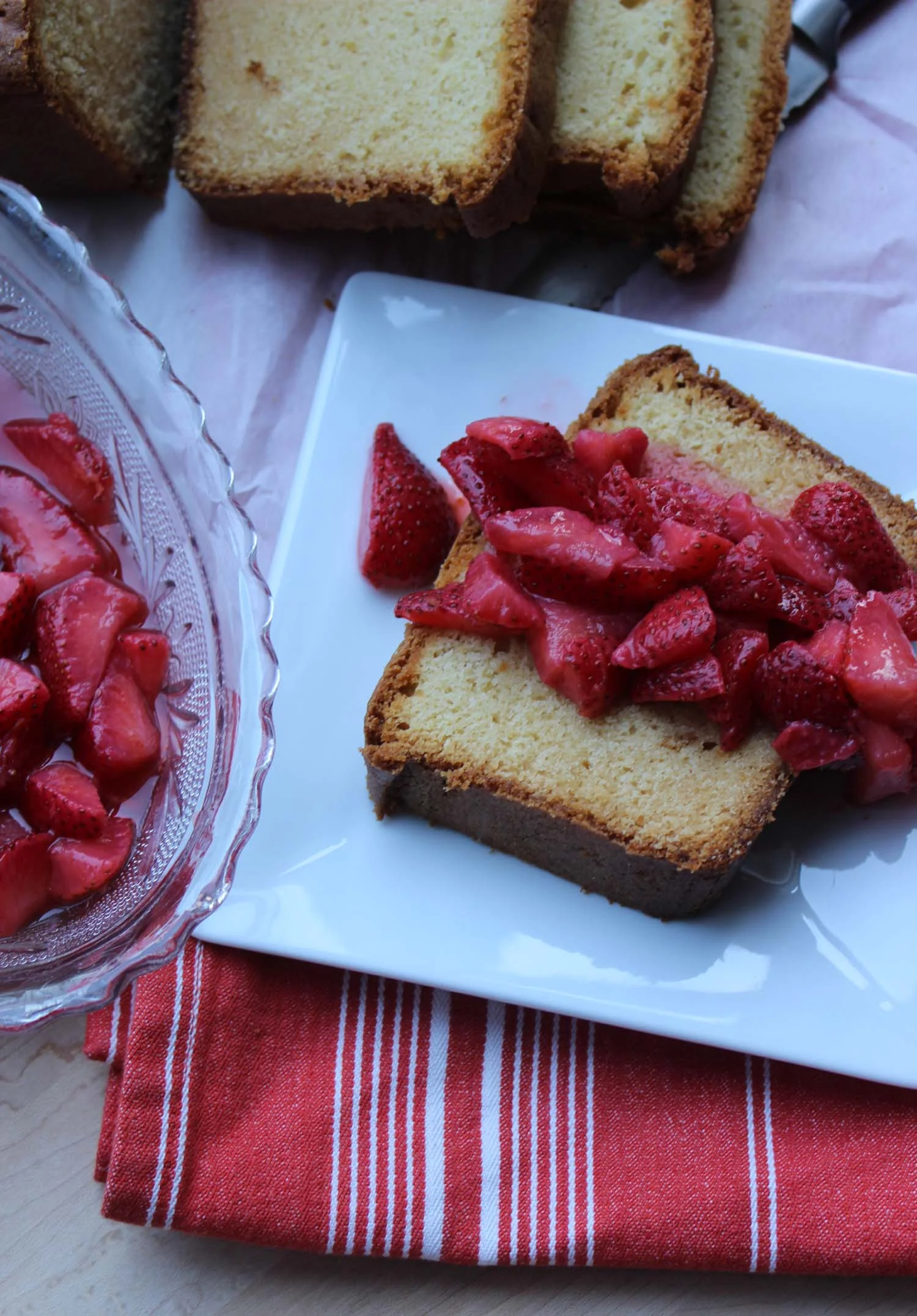 Honey Vanilla Pound Cake with Strawberries | Image: Laura Messersmith