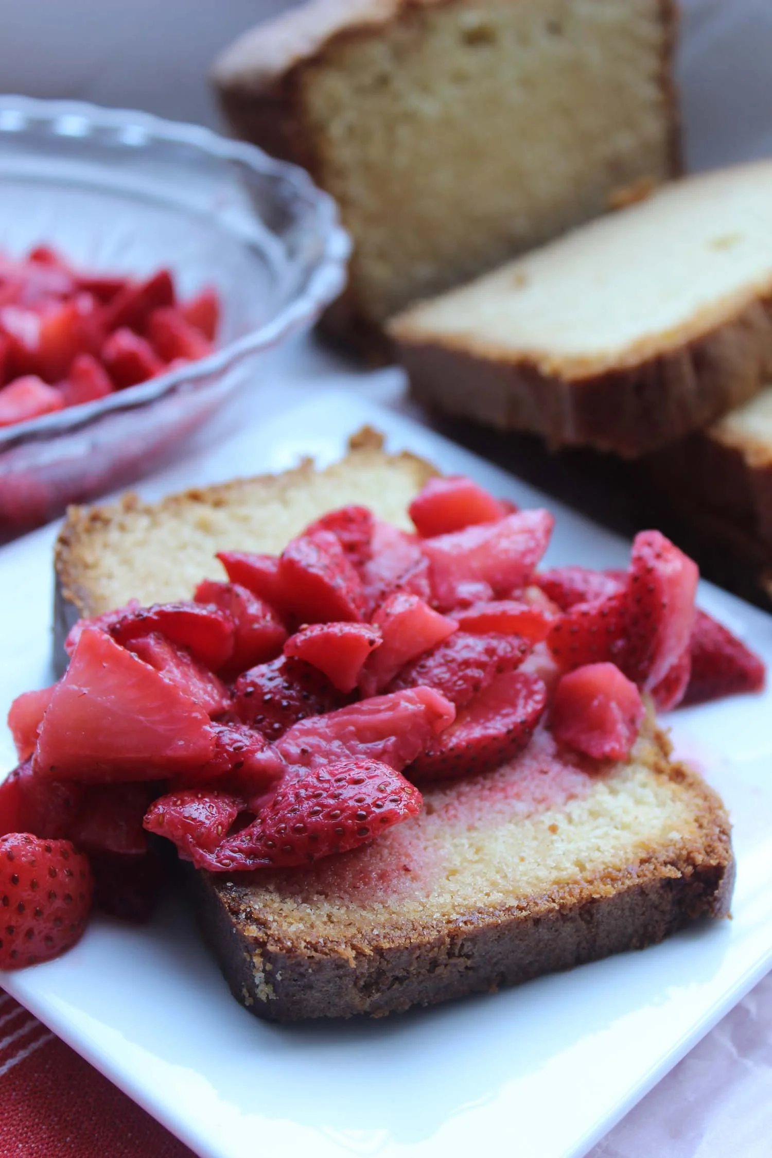 Honey Vanilla Pound Cake with Strawberries | Image: Laura Messersmith